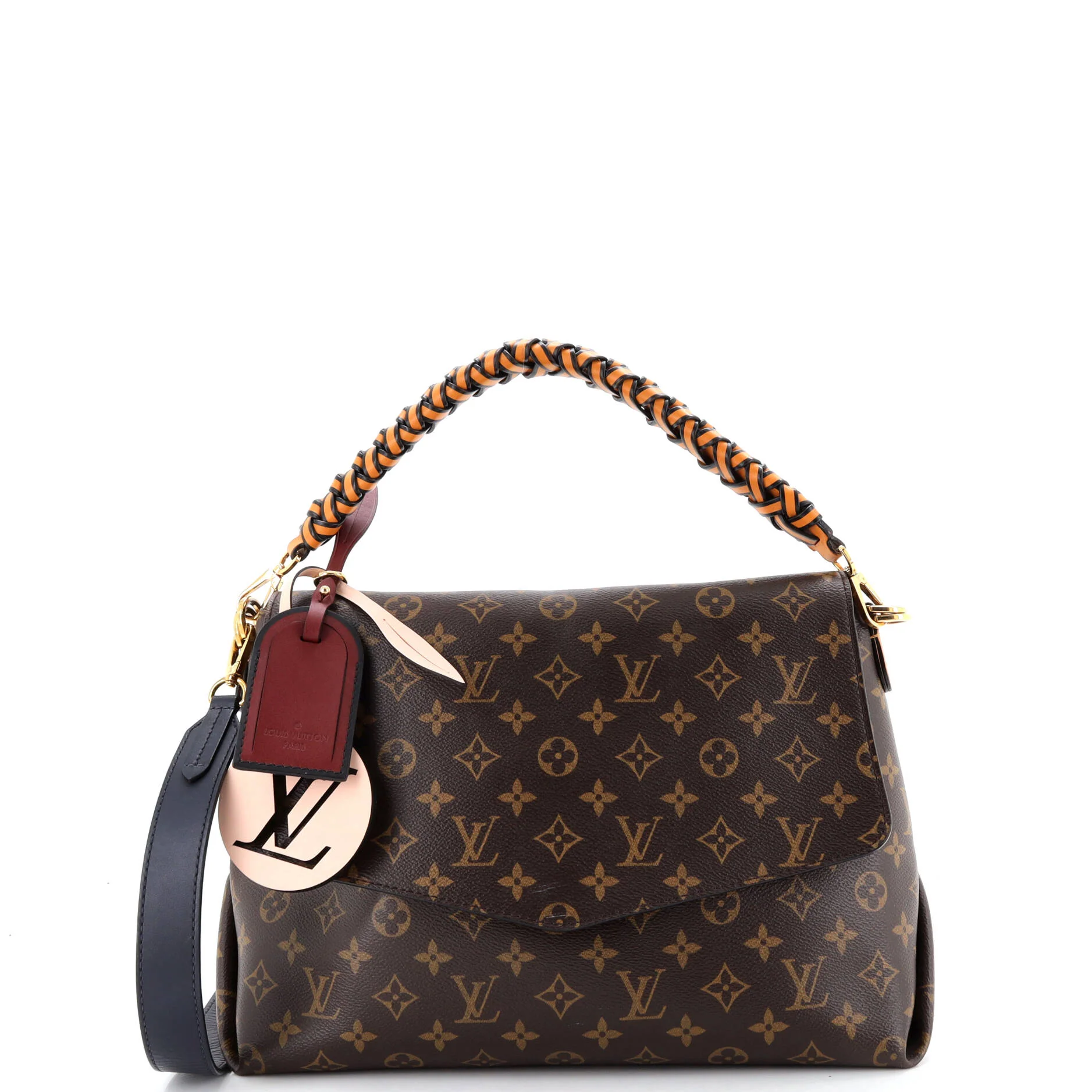 Braided Handle Beaubourg Handbag Monogram Canvas MM