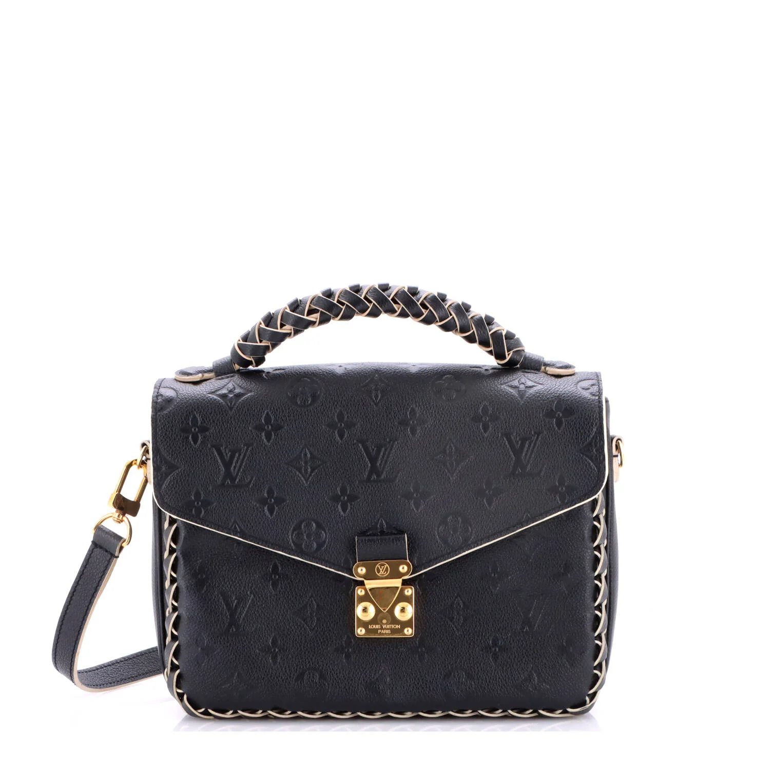 Braided Handle Pochette Metis Monogram Empreinte Leather