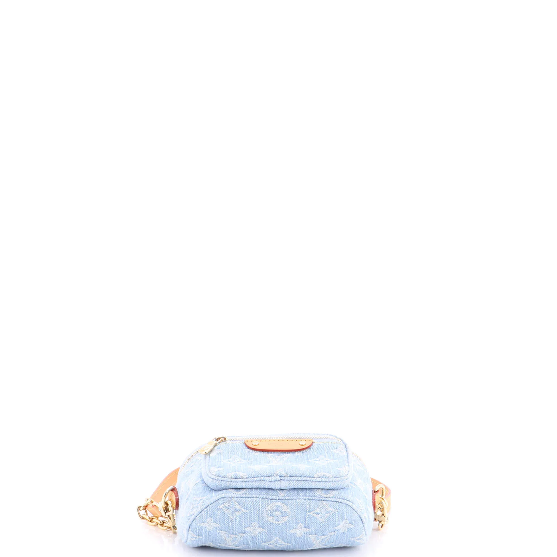 Bum Bag Monogram Denim Mini - Image 4