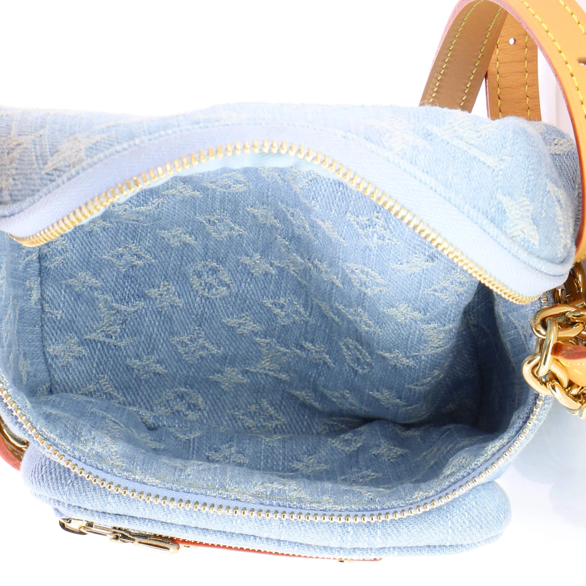 Bum Bag Monogram Denim Mini - Image 5
