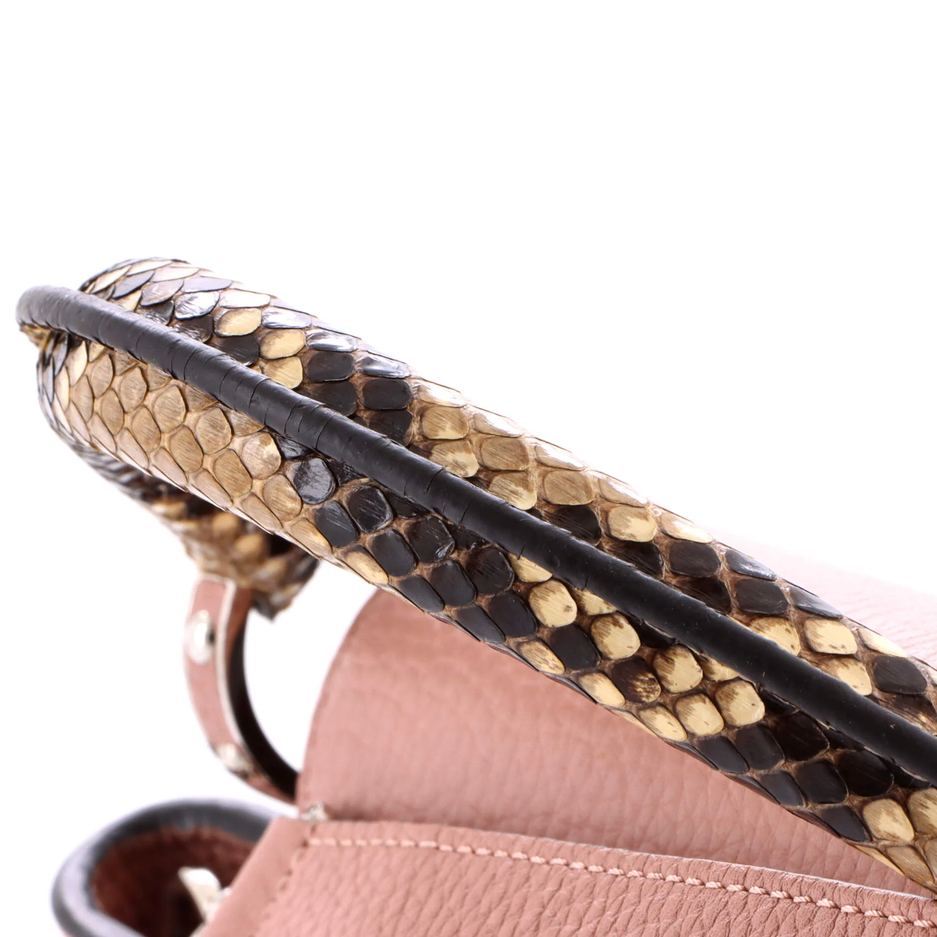 Capucines Bag Leather with Python BB - Image 6