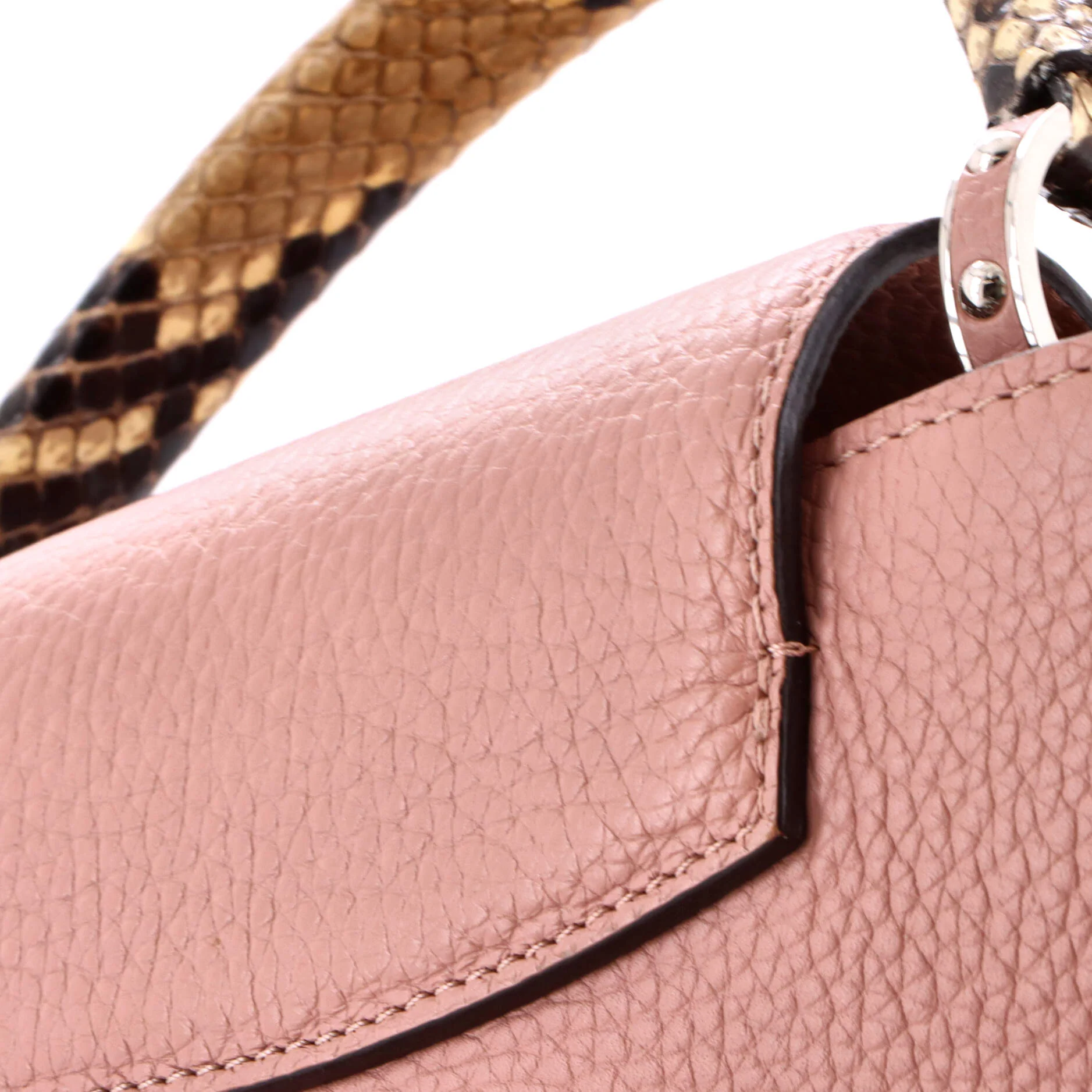 Capucines Bag Leather with Python BB - Image 7