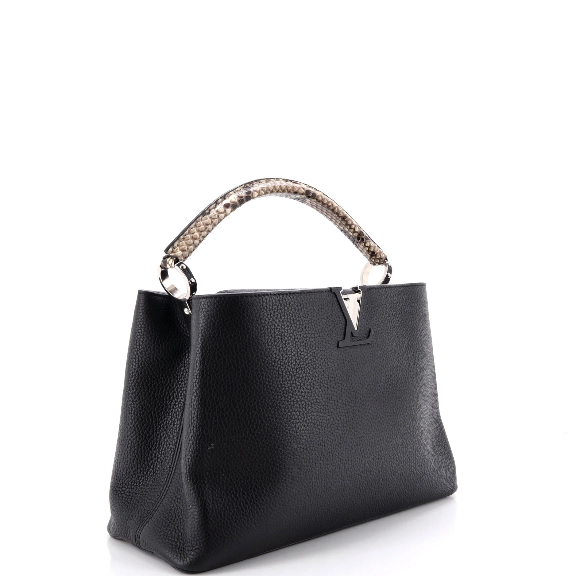 Capucines Bag Leather with Python MM - Image 2