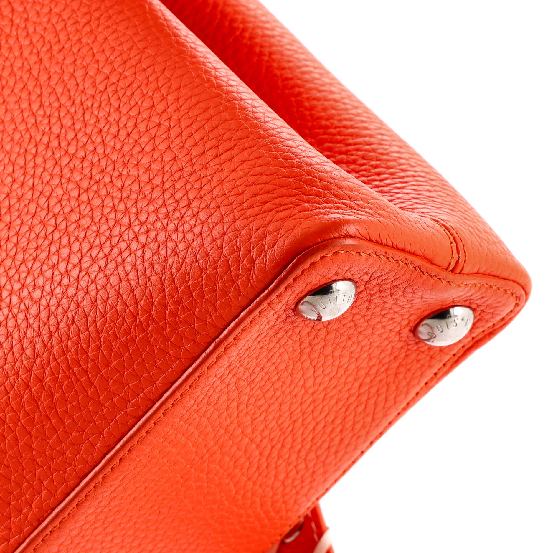 Capucines Bag Leather with Whipstitch Strap BB - Image 8