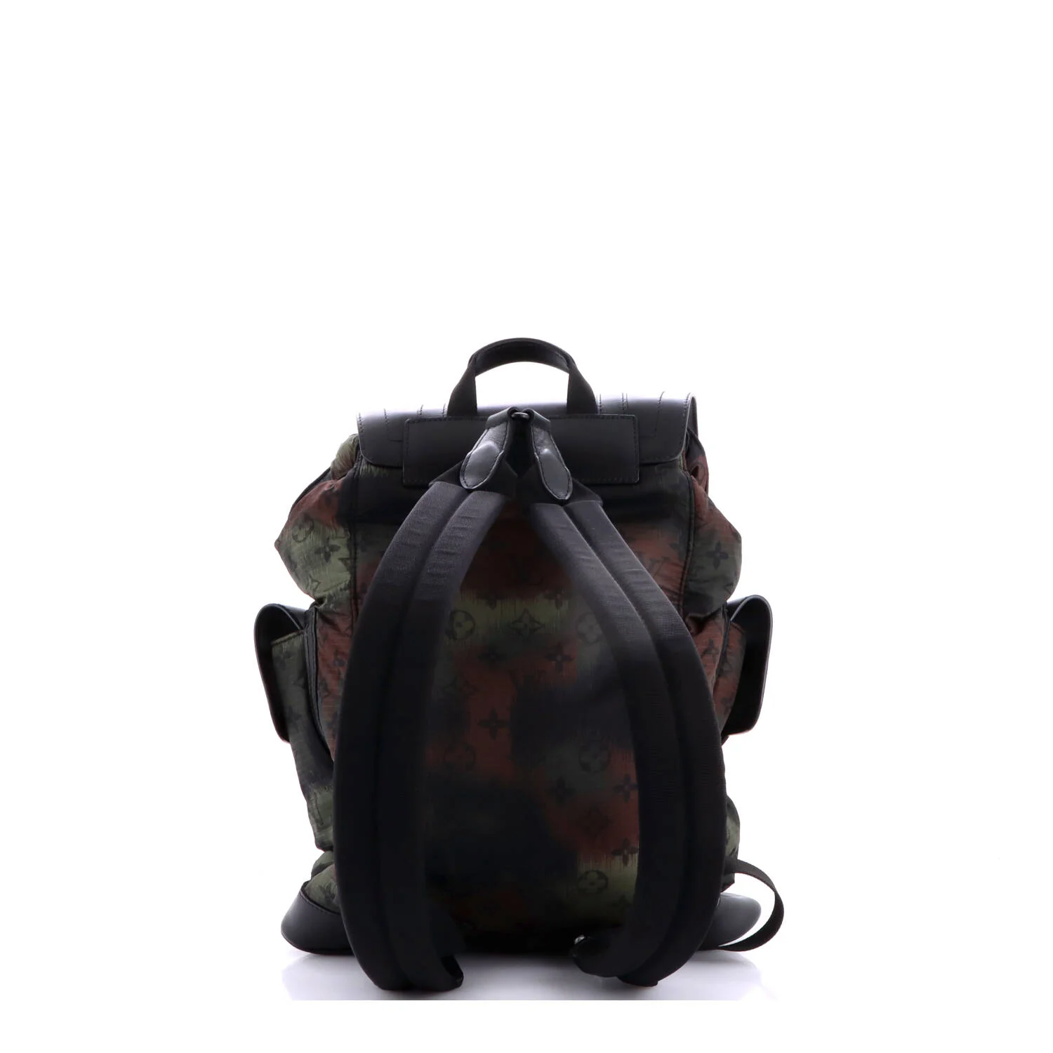 Christopher Backpack Limited Edition Camouflage Monogram Nylon with Leather PM - Image 3