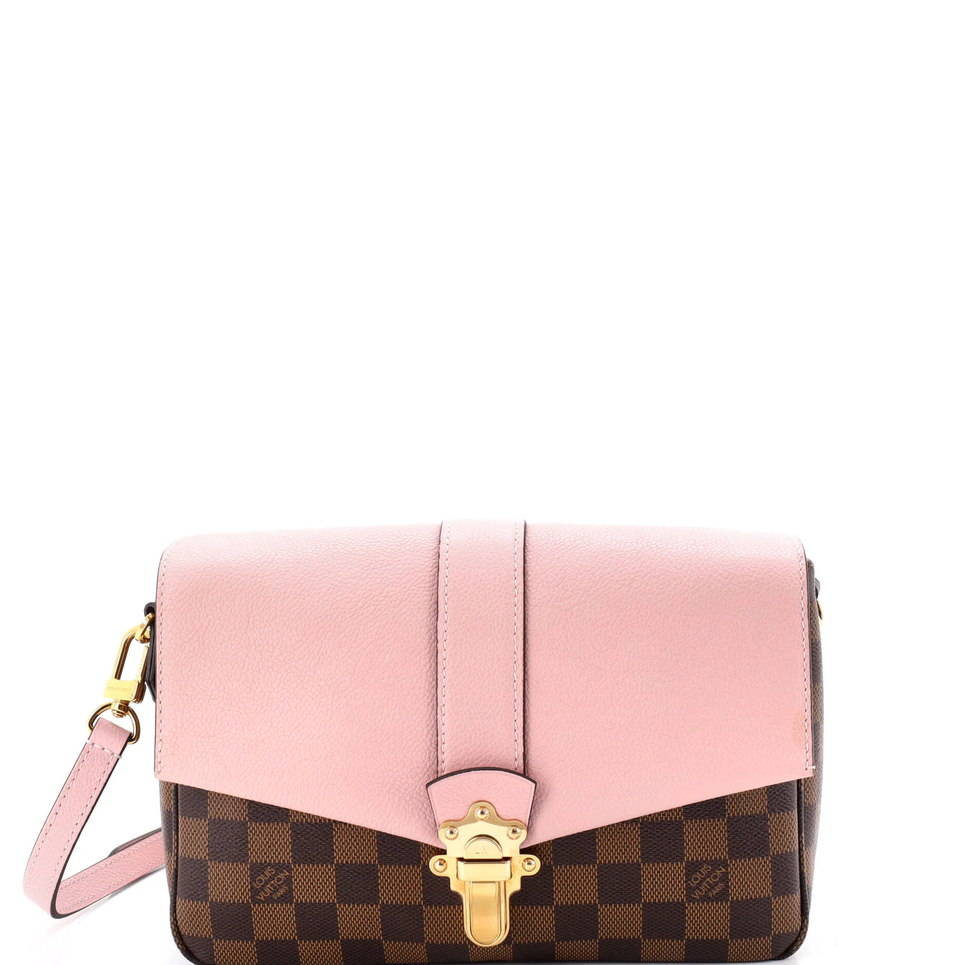 Clapton Handbag Damier and Leather PM