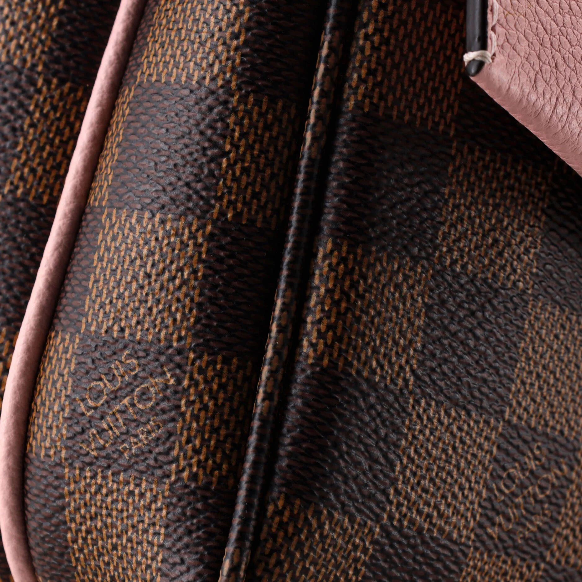 Clapton Handbag Damier and Leather PM - Image 6