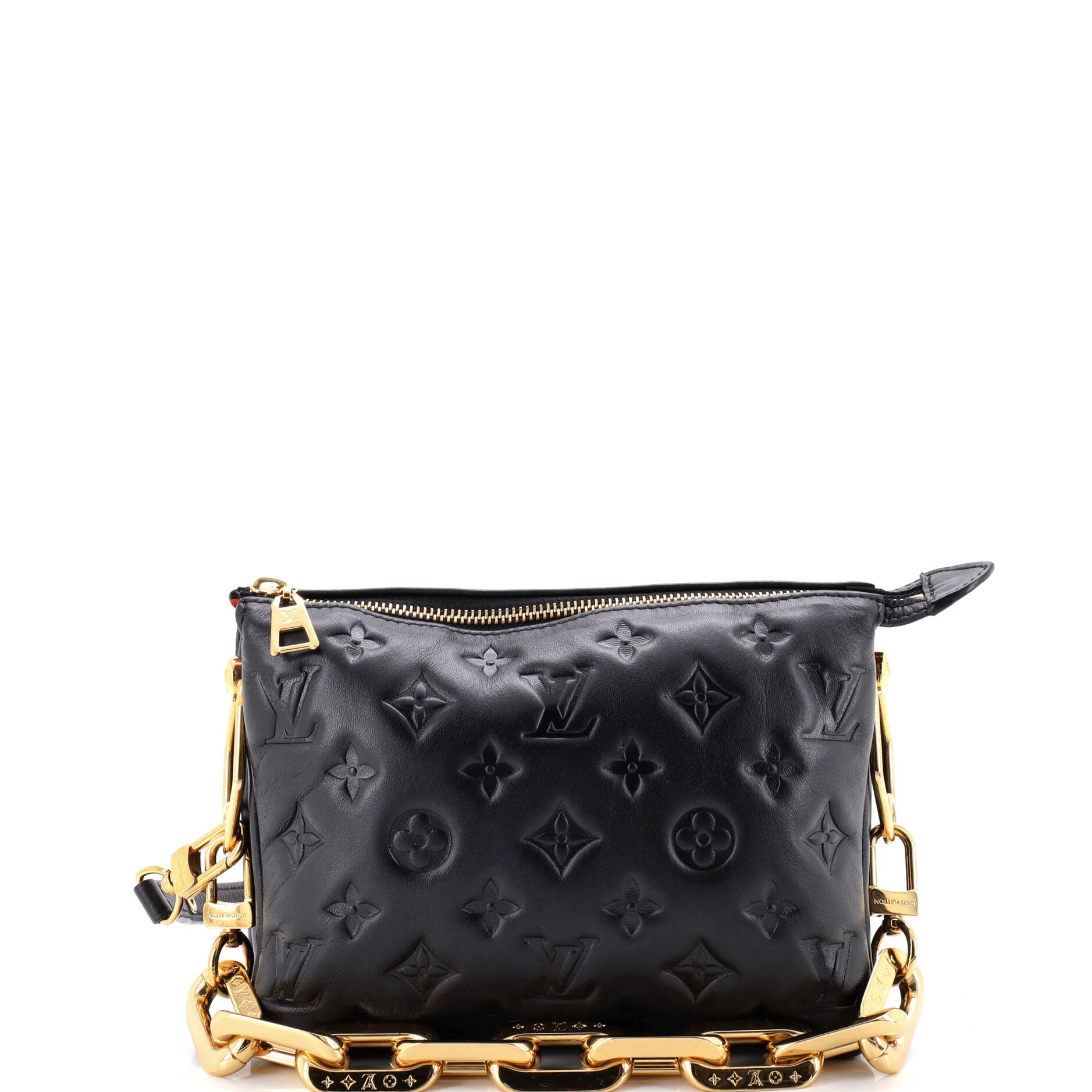 Coussin Bag Monogram Embossed Lambskin BB