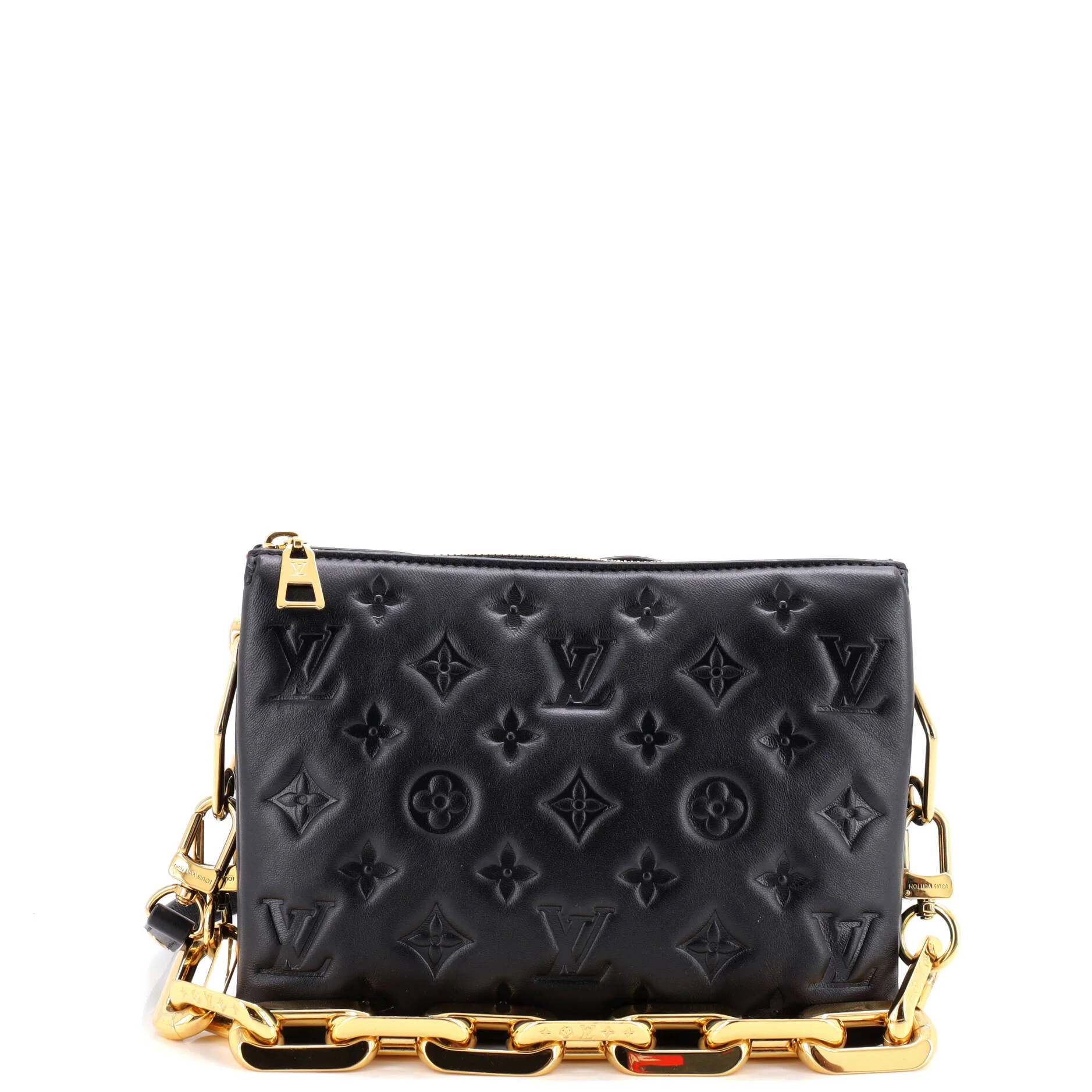 Coussin Bag Monogram Embossed Lambskin BB