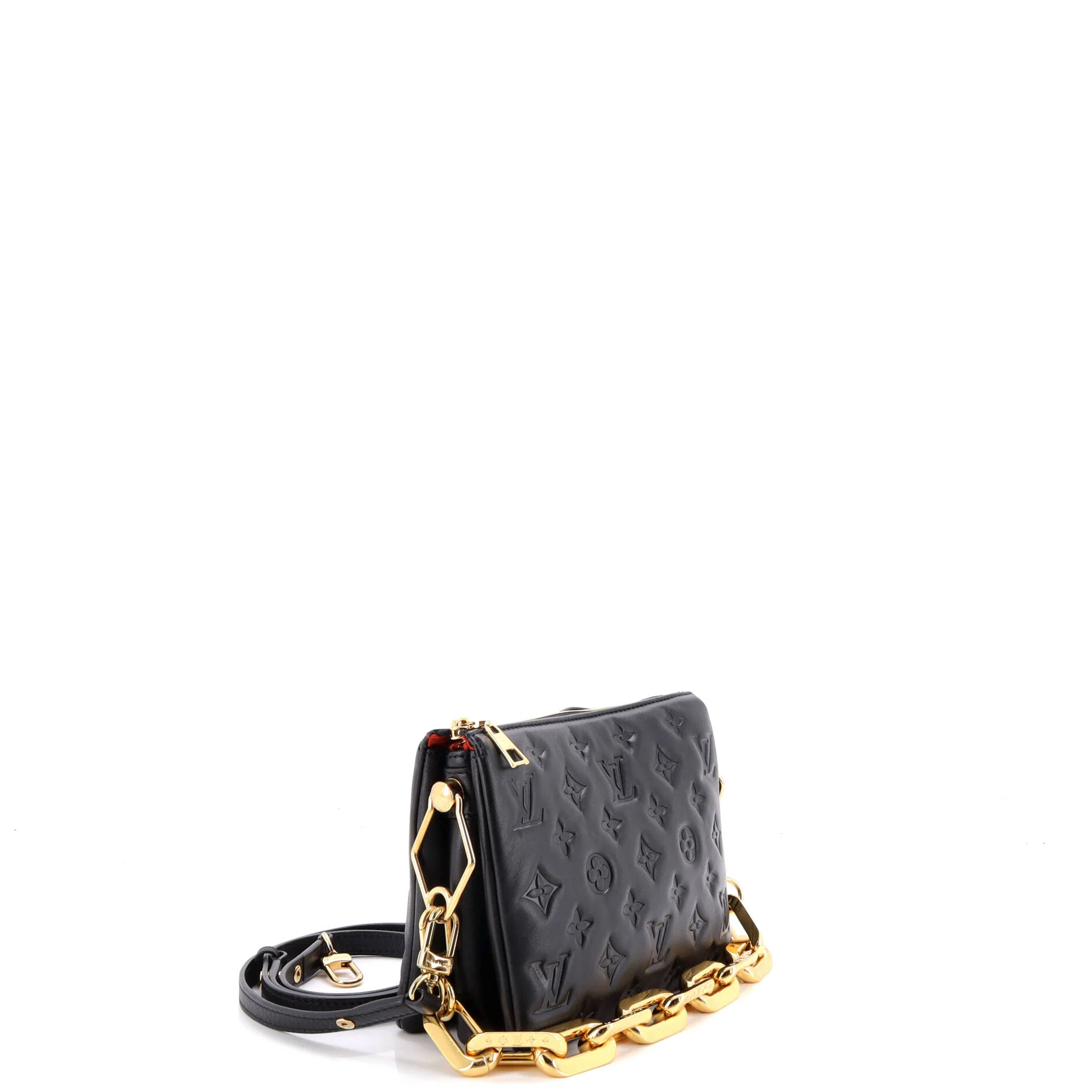 Coussin Bag Monogram Embossed Lambskin BB - Image 2