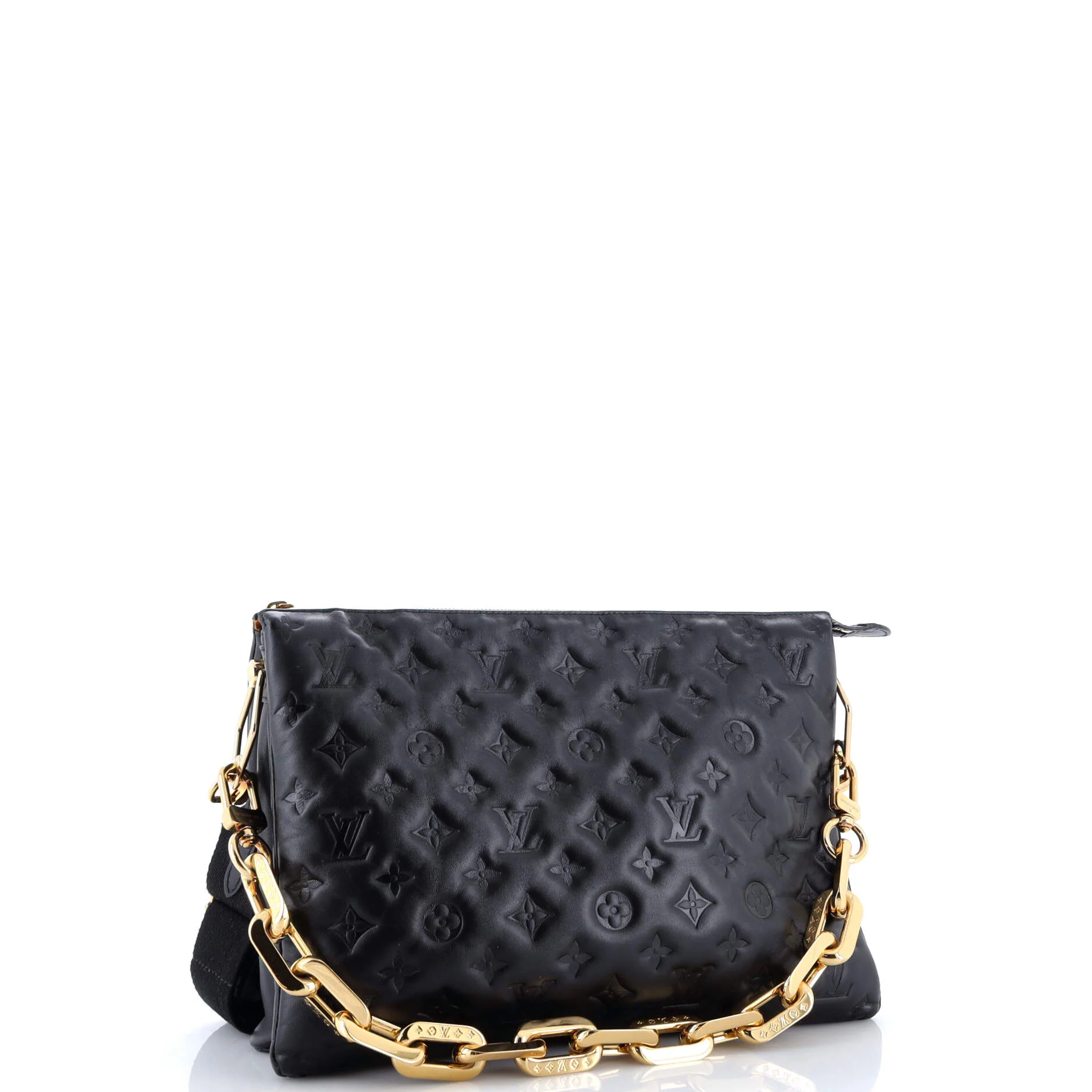 Coussin Bag Monogram Embossed Lambskin MM - Image 2