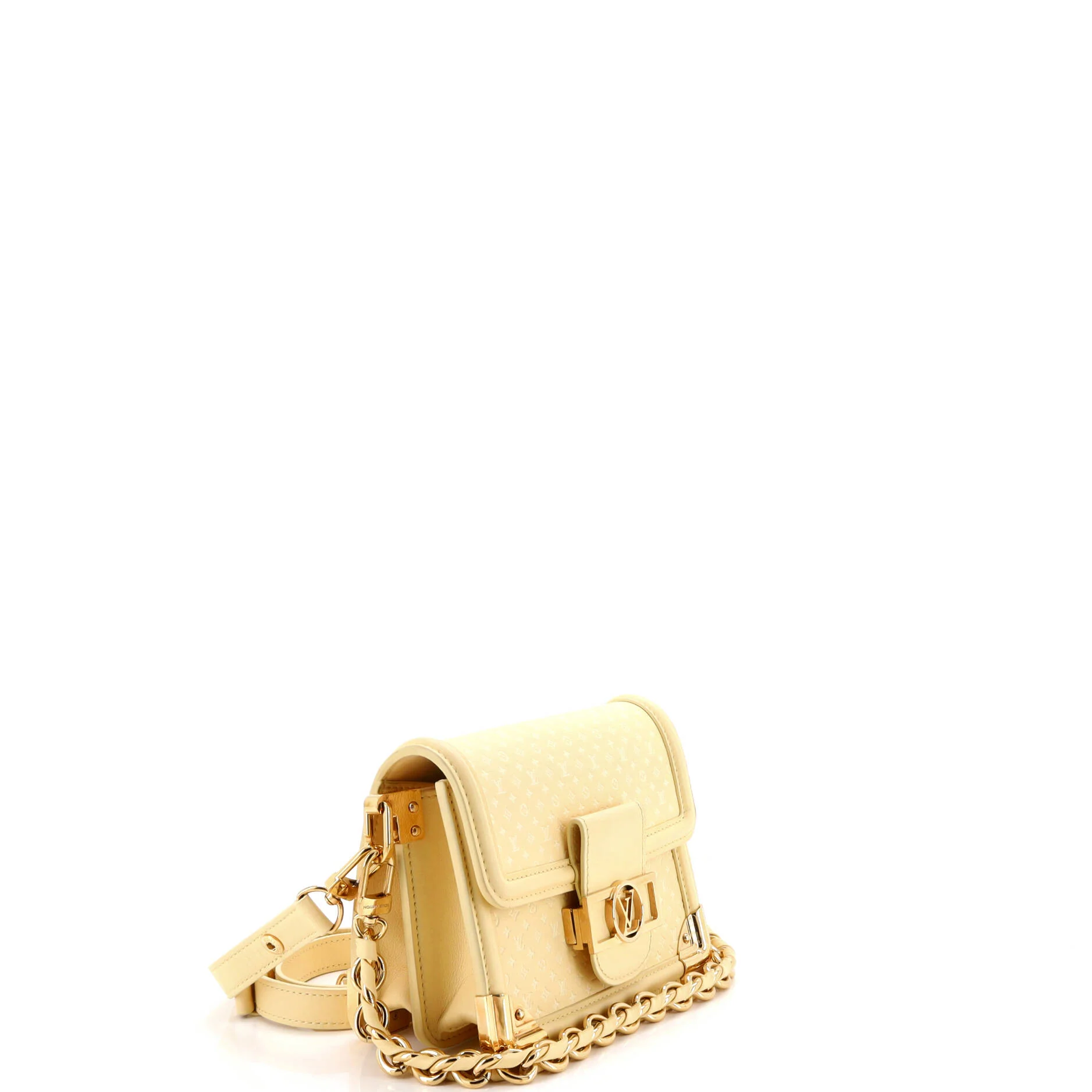 Dauphine Shoulder Bag Nanogram Embossed Leather Mini - Image 2