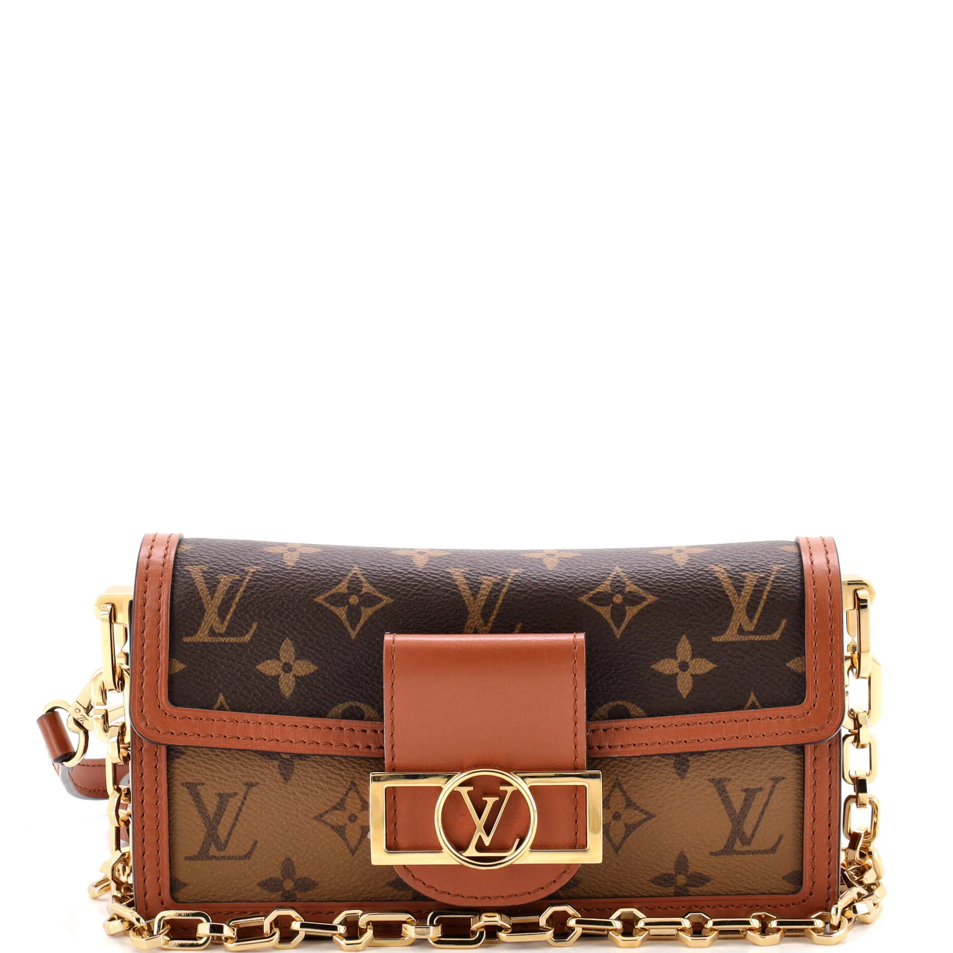 Dauphine Shoulder Bag Reverse Monogram Canvas East West