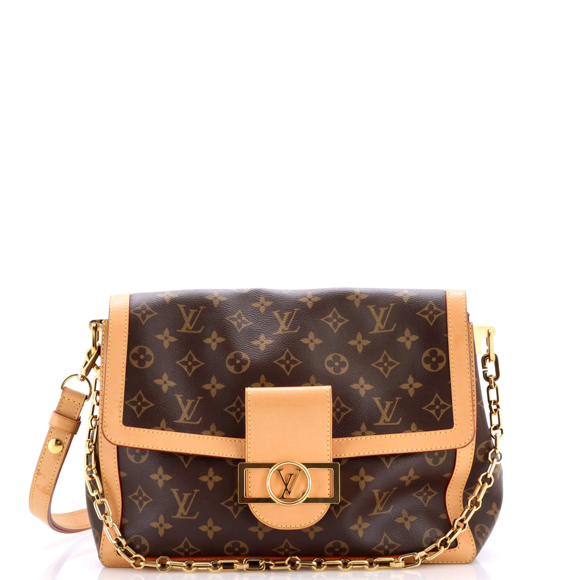 Dauphine Soft Shoulder Bag Monogram Canvas GM