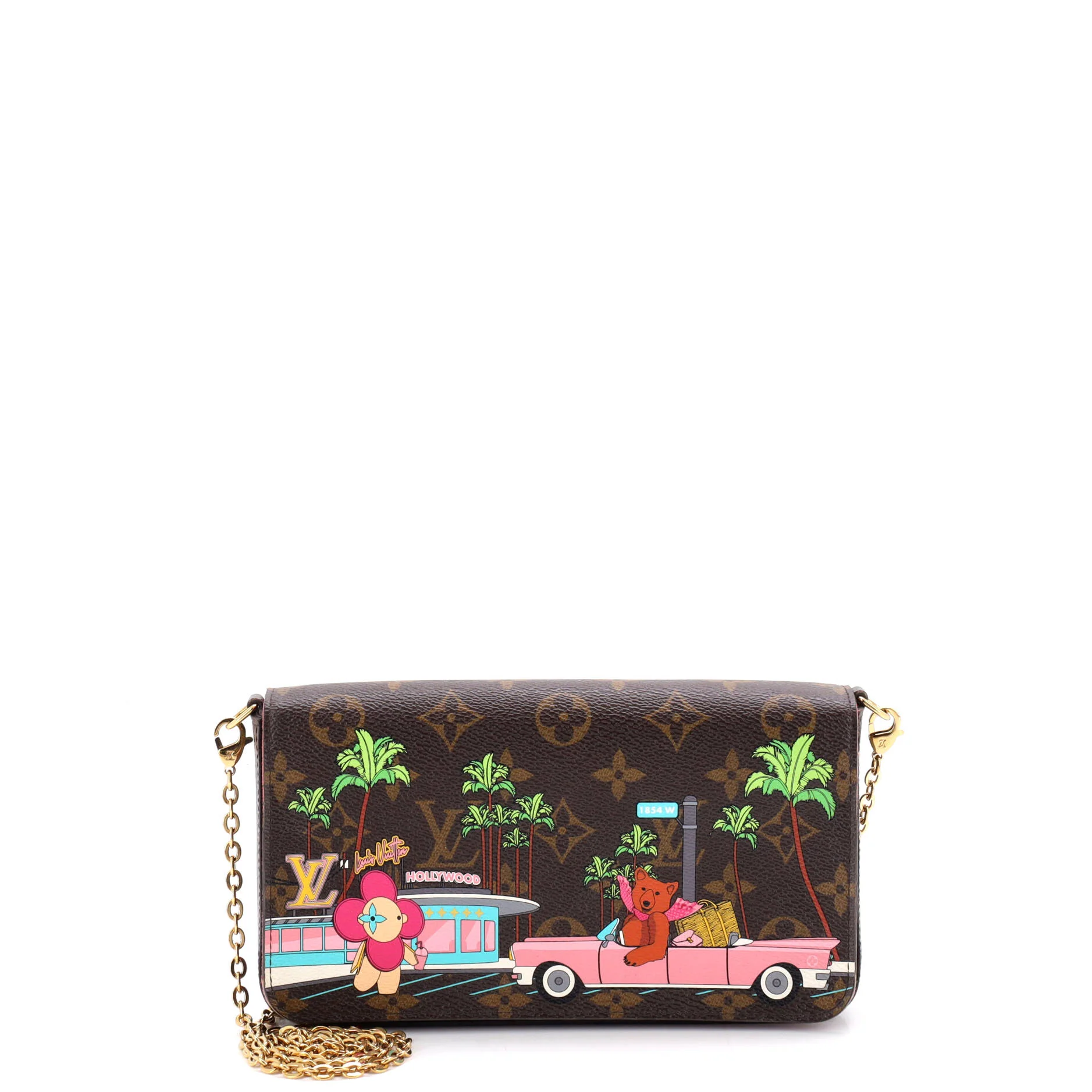 Felicie Pochette Limited Edition Vivienne Xmas Monogram Canvas
