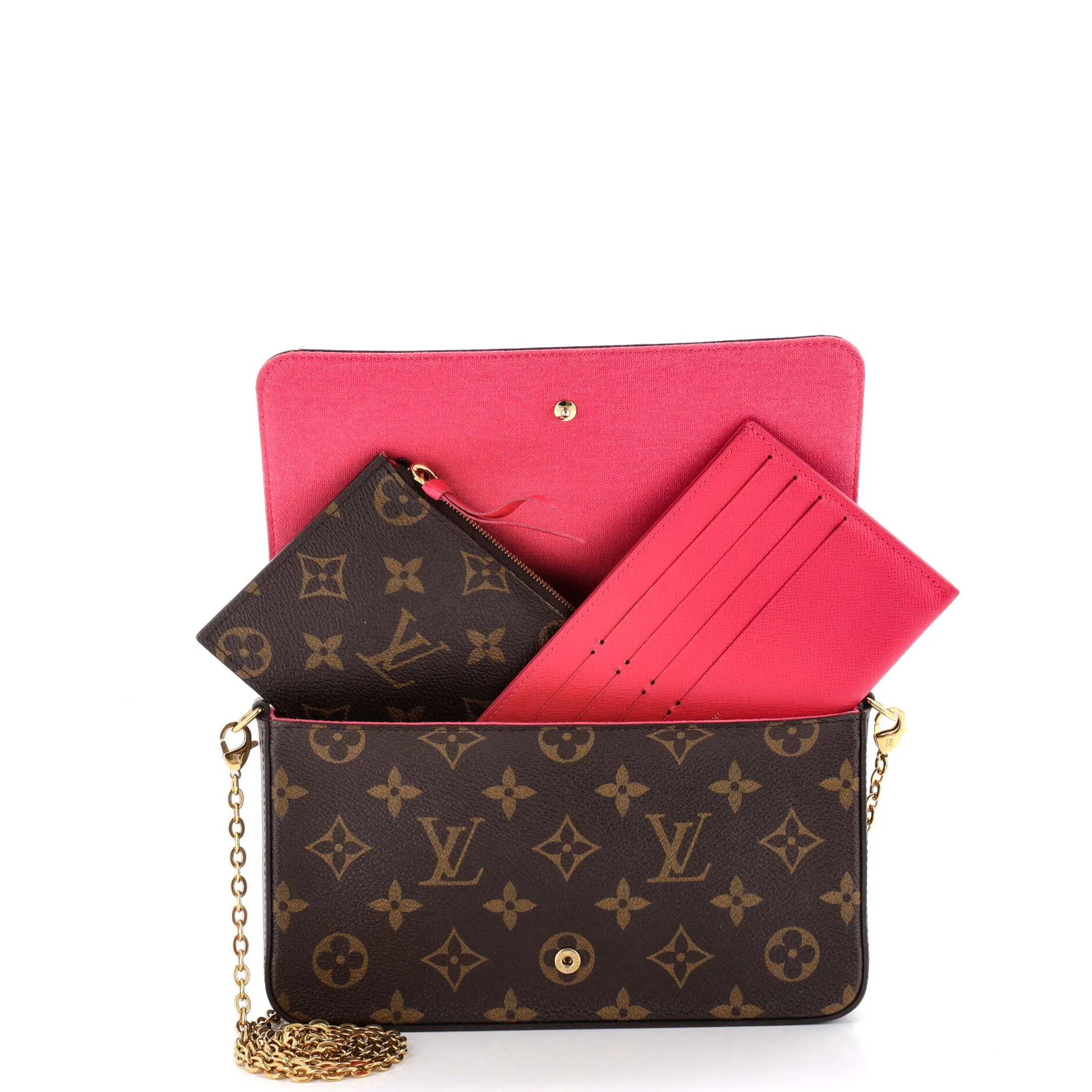 Felicie Pochette Limited Edition Vivienne Xmas Monogram Canvas - Image 2