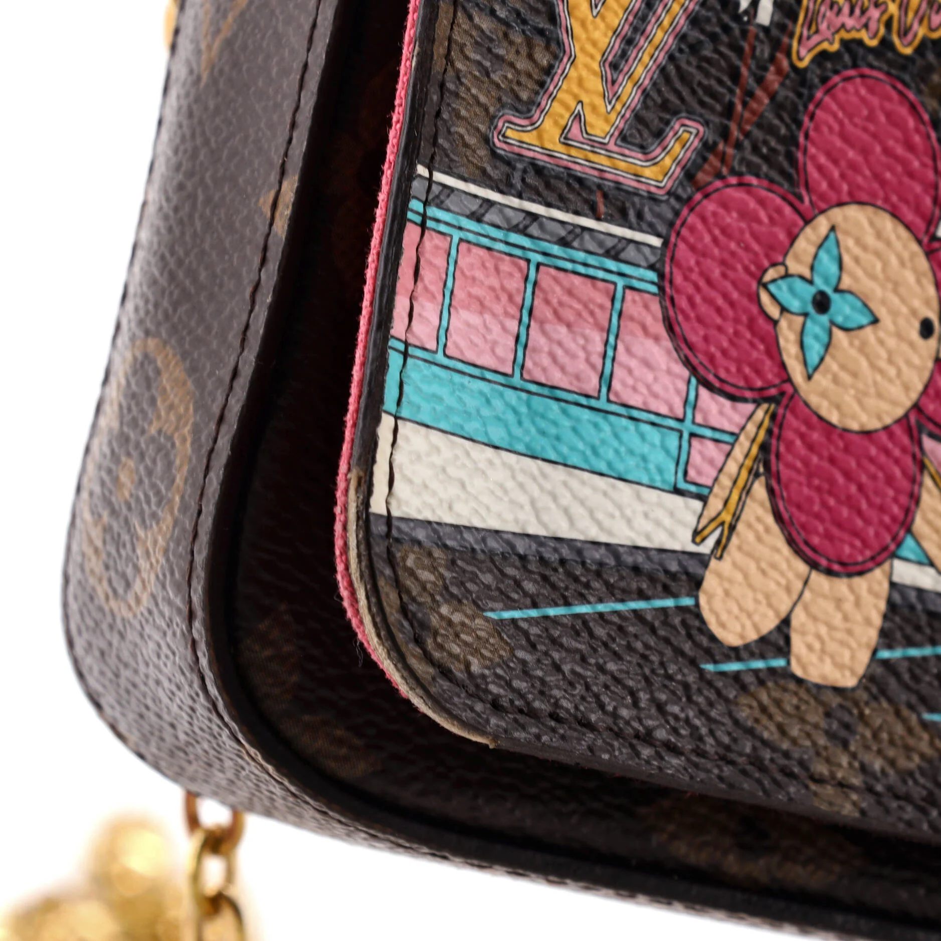 Felicie Pochette Limited Edition Vivienne Xmas Monogram Canvas - Image 7