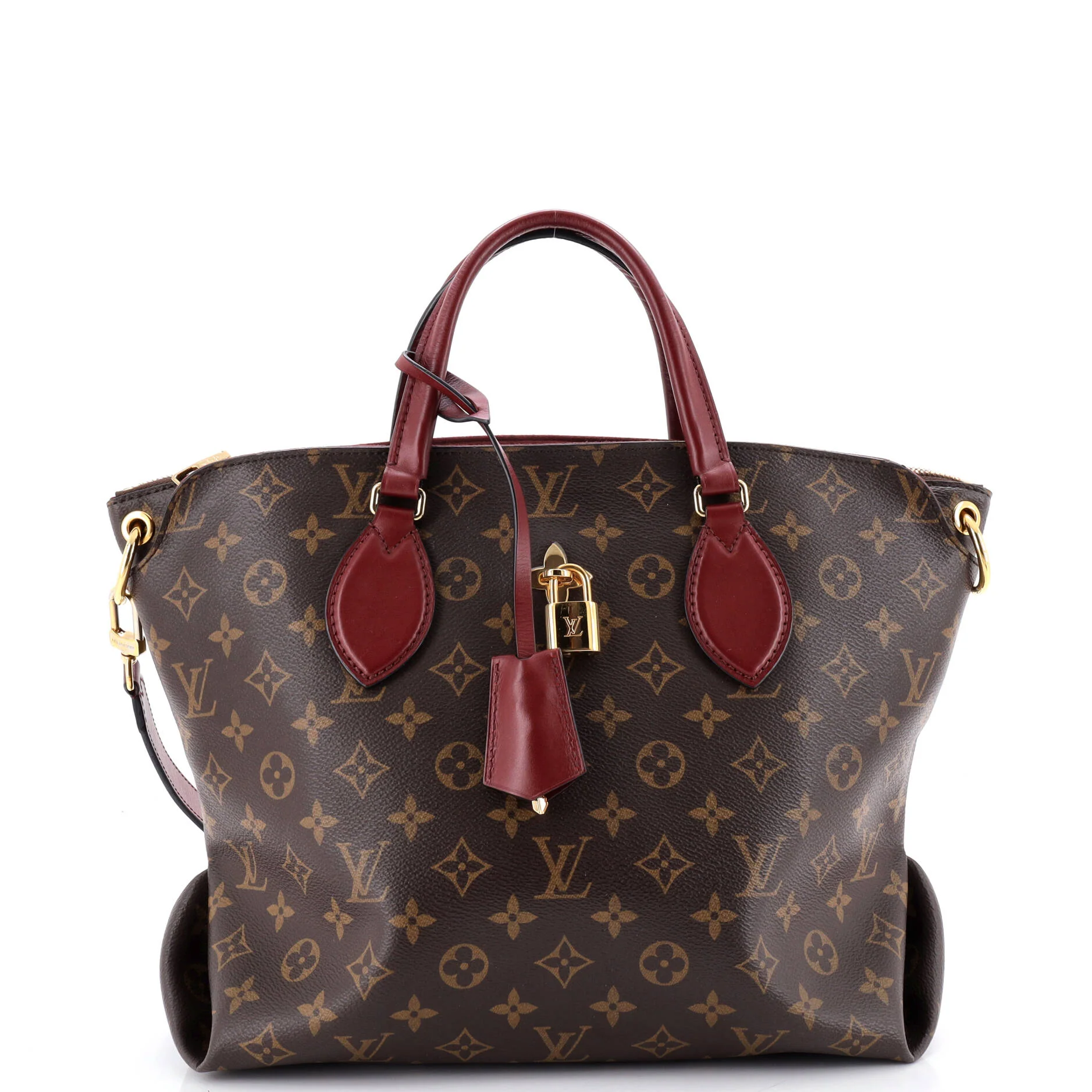 Flower Zipped Tote Monogram Canvas MM