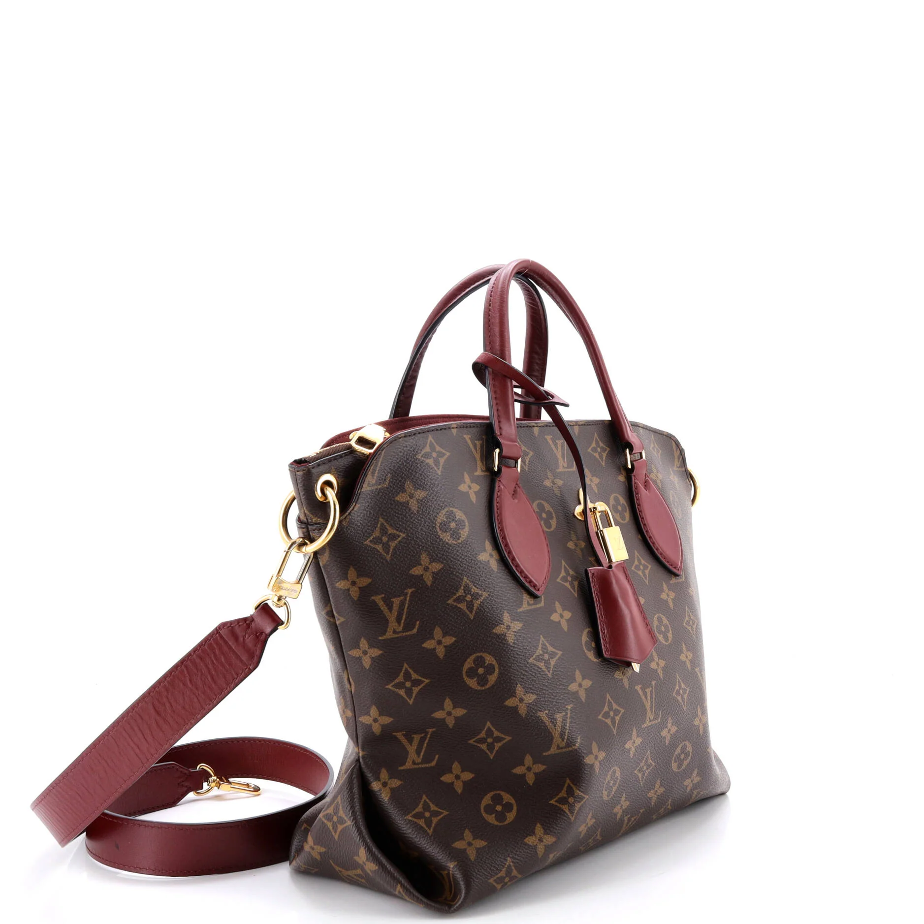Flower Zipped Tote Monogram Canvas MM - Image 2