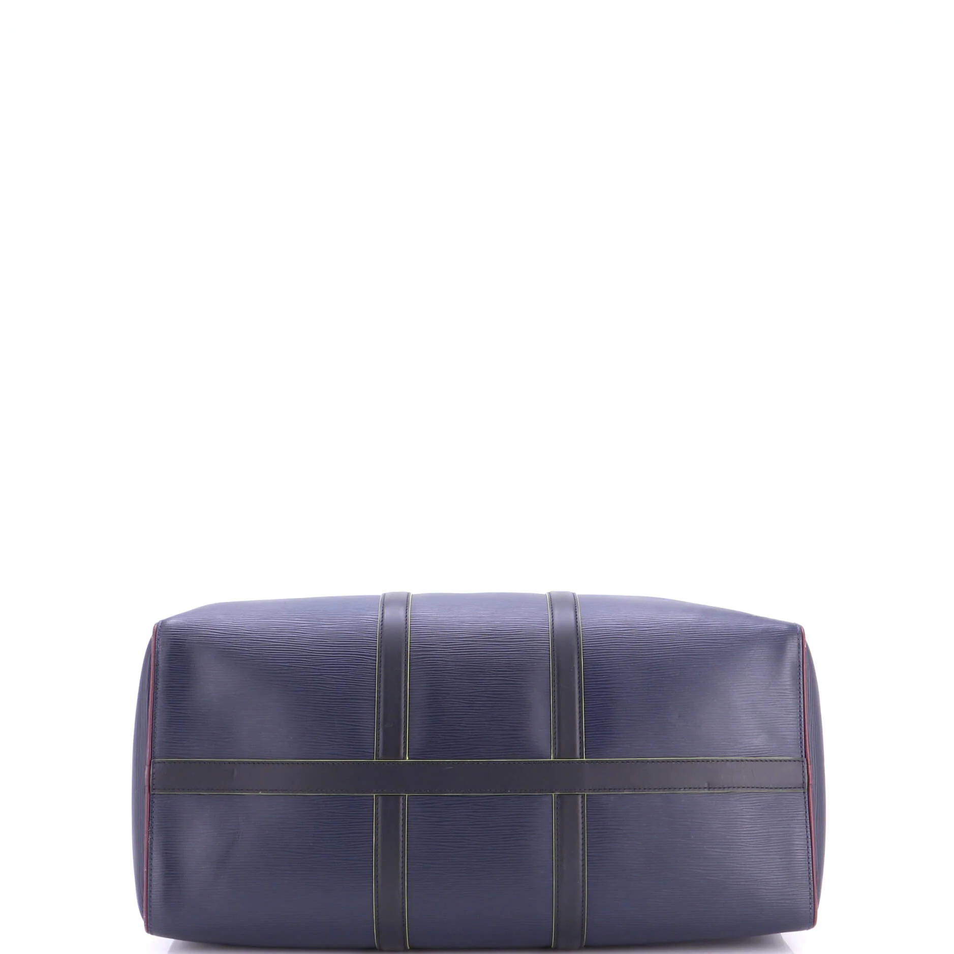 Keepall Bandouliere Bag Epi Leather with Damier Graphite 50 - Image 4