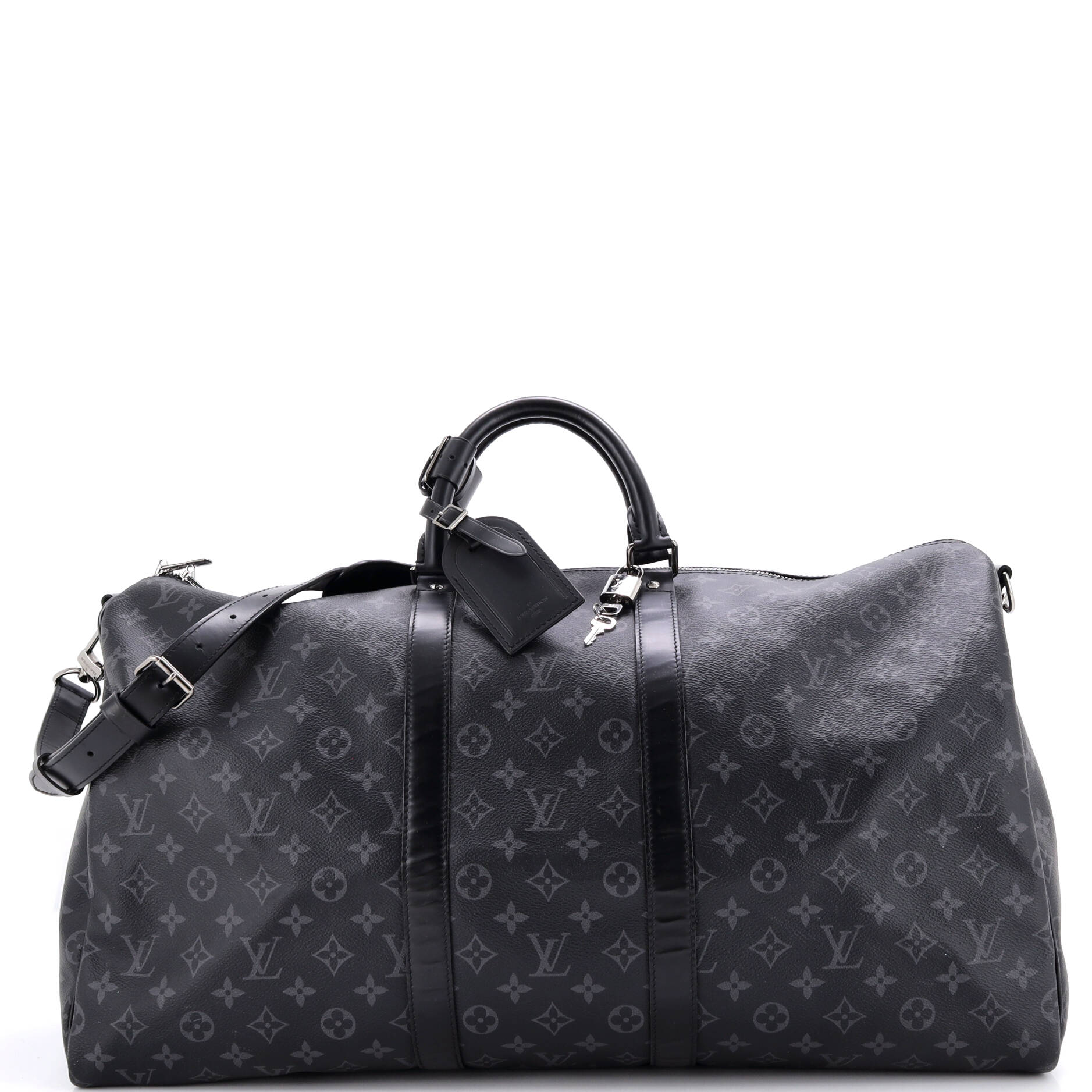 Keepall Bandouliere Bag Monogram Eclipse Canvas 55