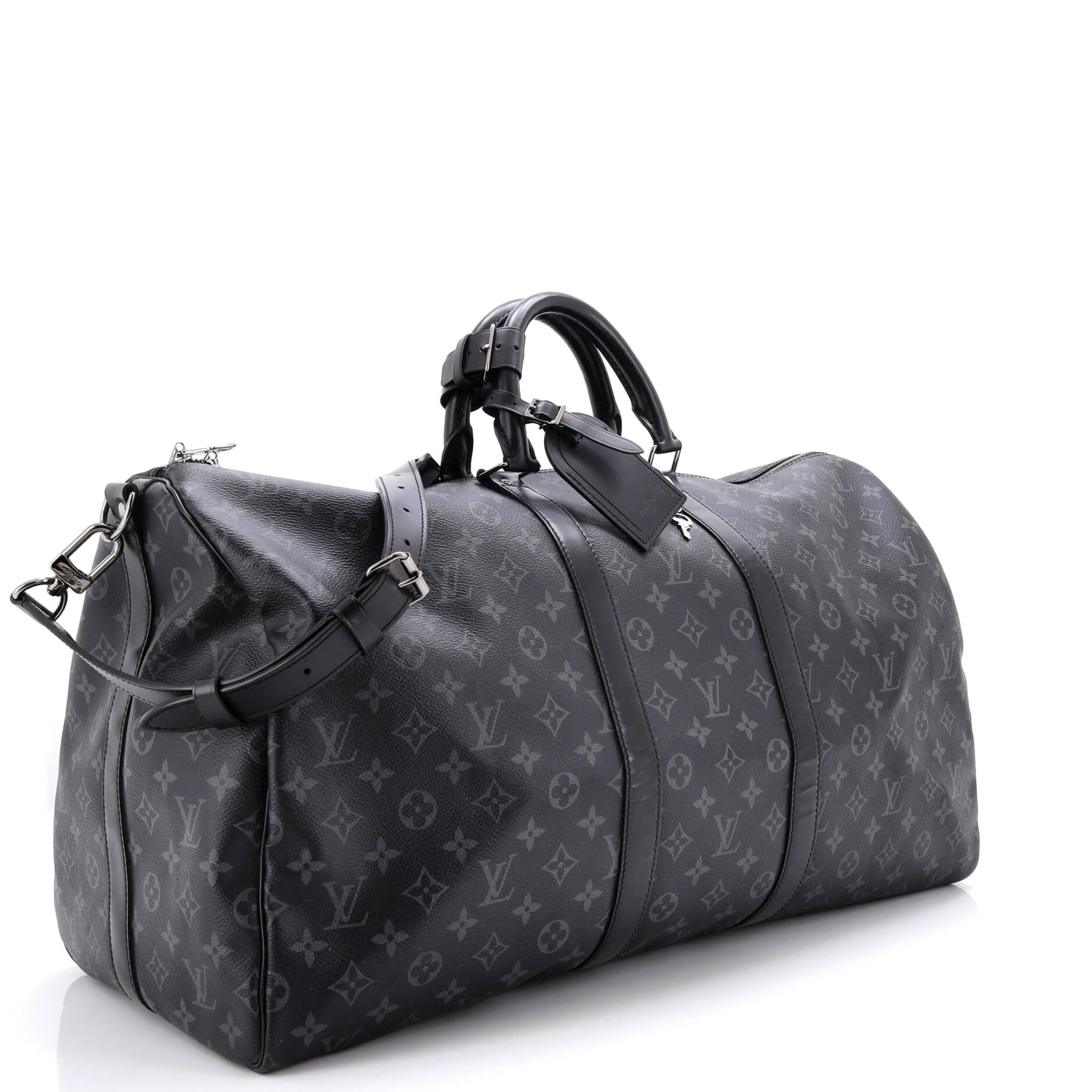 Keepall Bandouliere Bag Monogram Eclipse Canvas 55 - Image 2