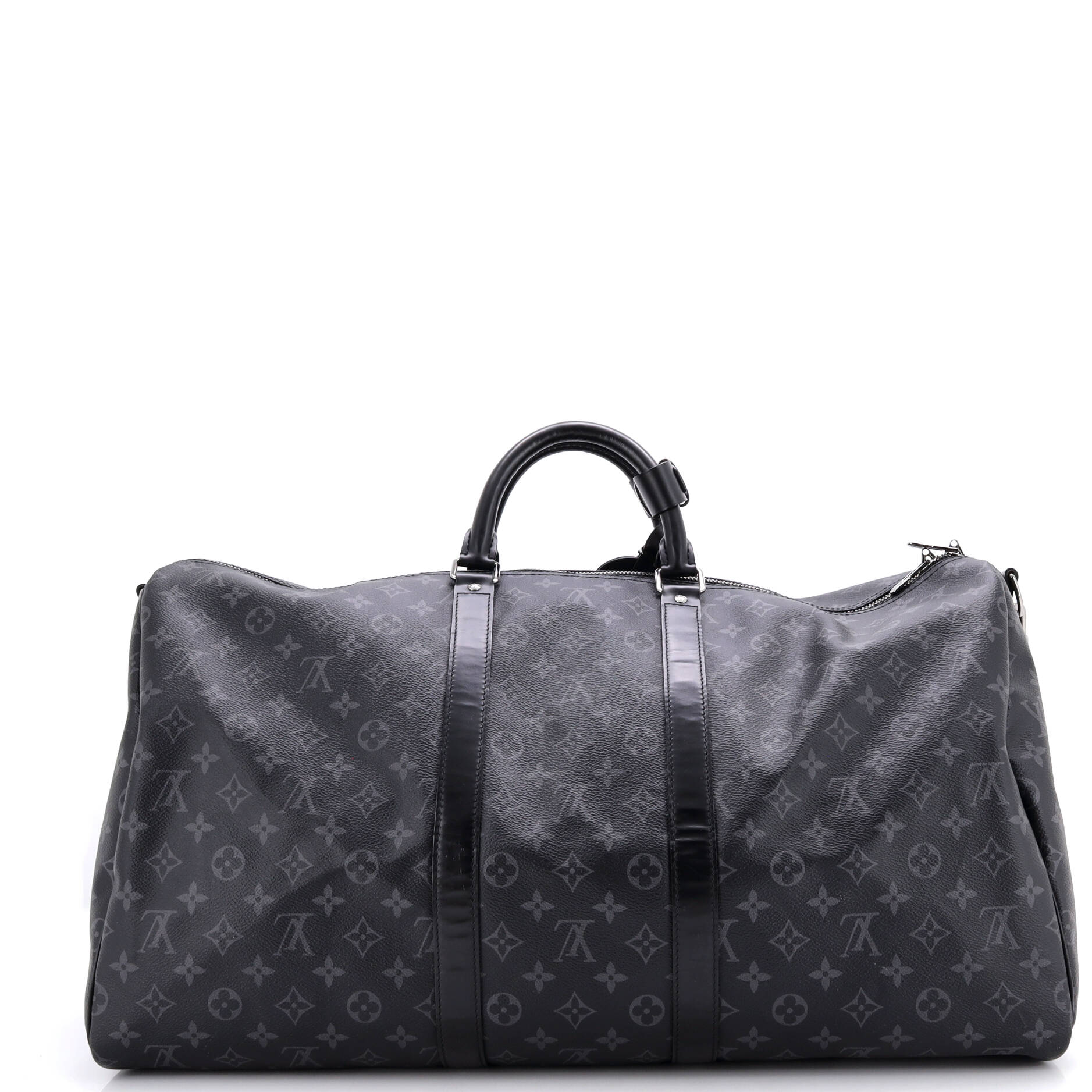 Keepall Bandouliere Bag Monogram Eclipse Canvas 55 - Image 3