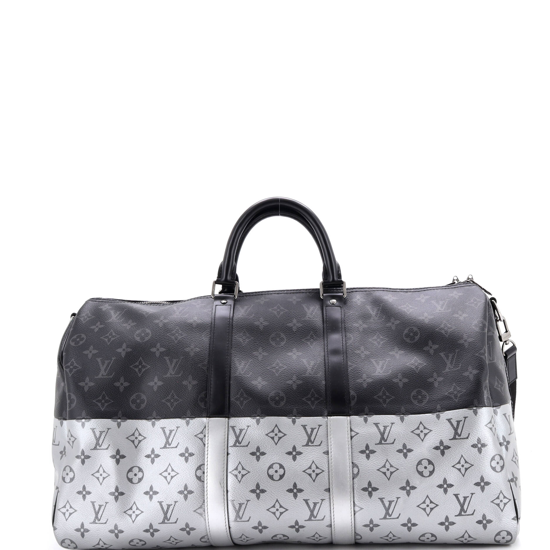 Keepall Bandouliere Bag Monogram Eclipse Split Canvas 50 - Image 3