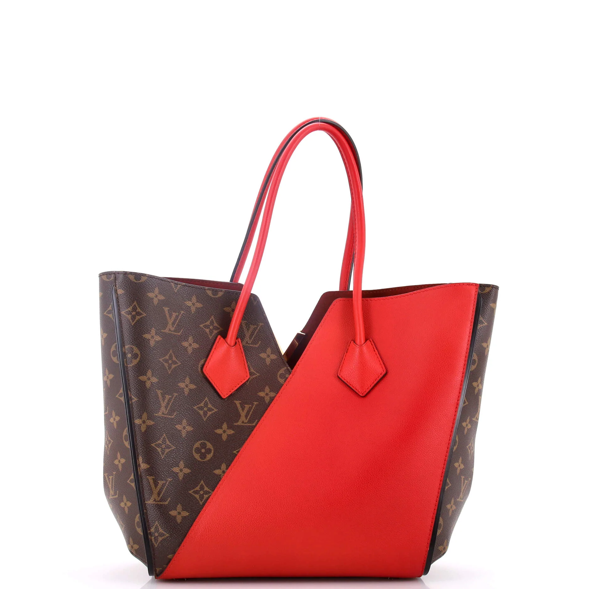 Kimono Handbag Monogram Canvas and Leather MM - Image 3