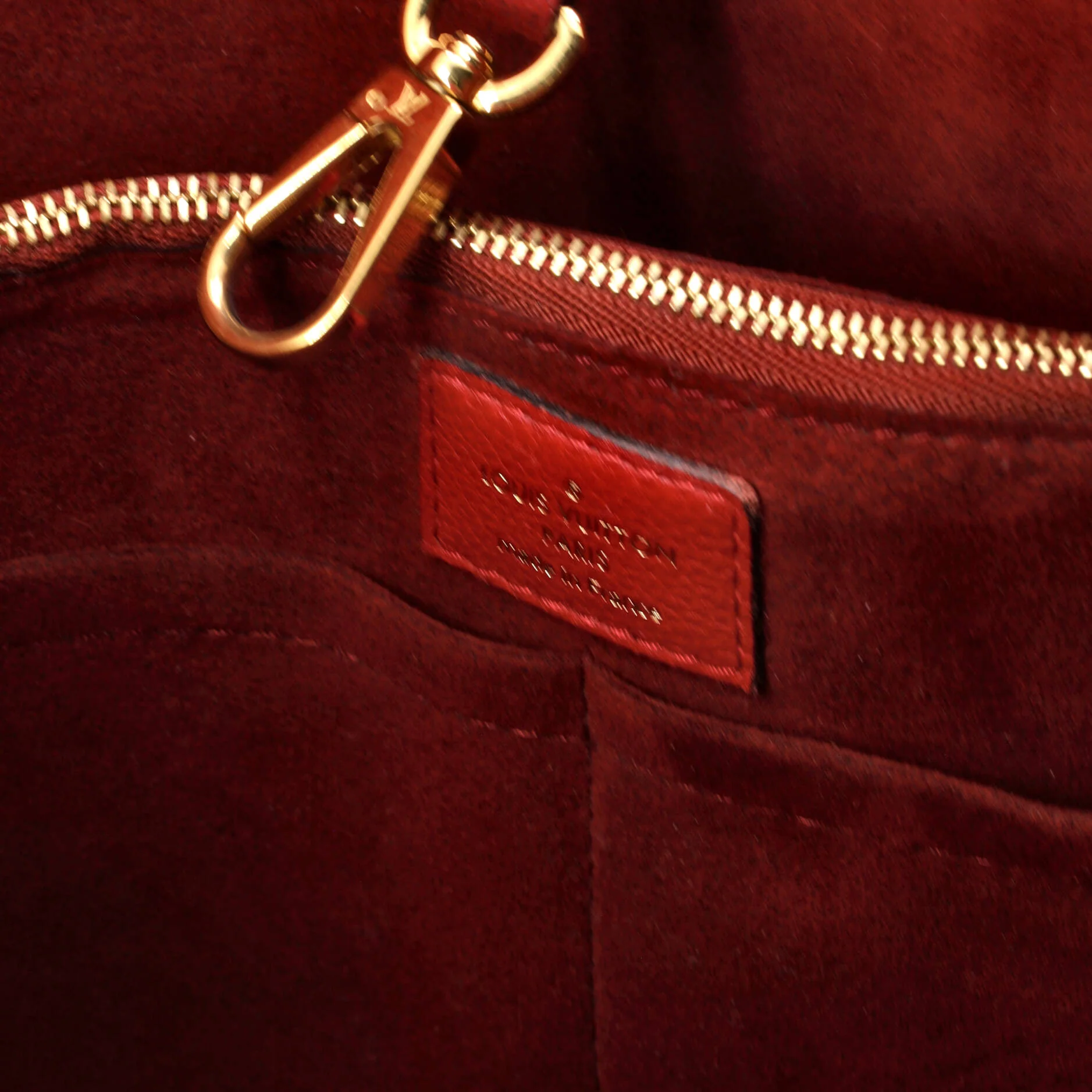 Kimono Handbag Monogram Canvas and Leather MM - Image 7
