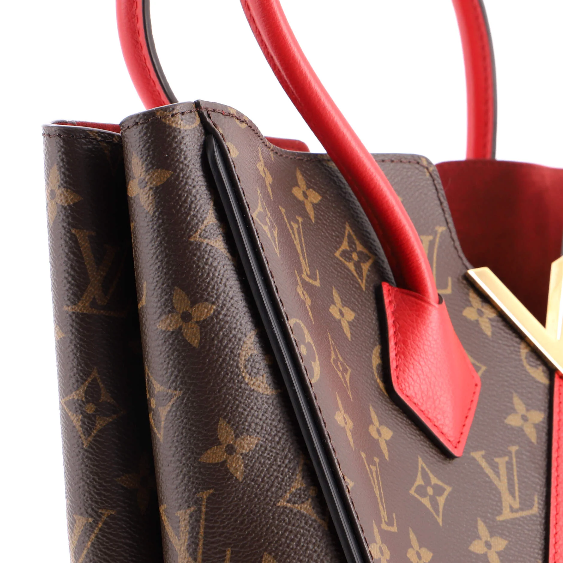 Kimono Handbag Monogram Canvas and Leather MM - Image 6