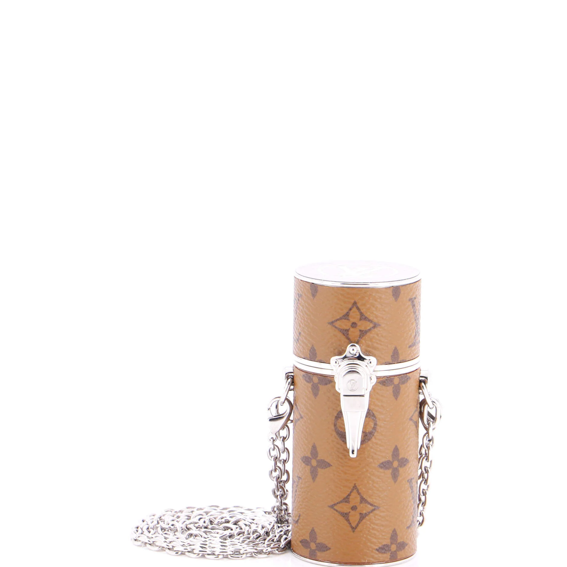 Lipstick Case on Chain Reverse Monogram Canvas