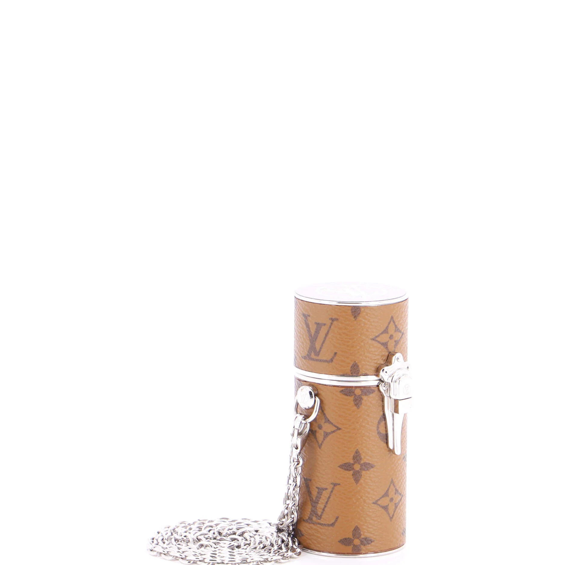 Lipstick Case on Chain Reverse Monogram Canvas - Image 2