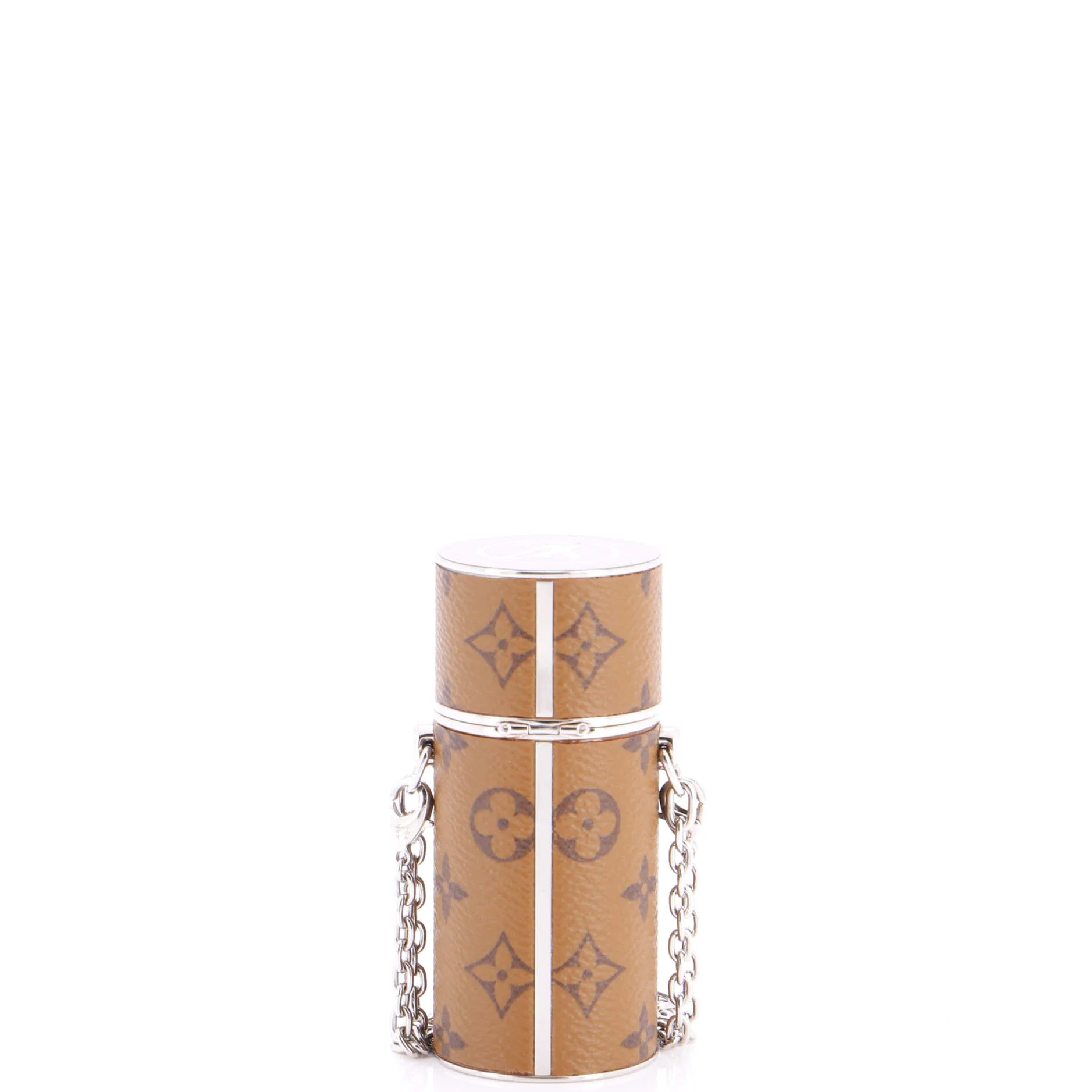 Lipstick Case on Chain Reverse Monogram Canvas - Image 3