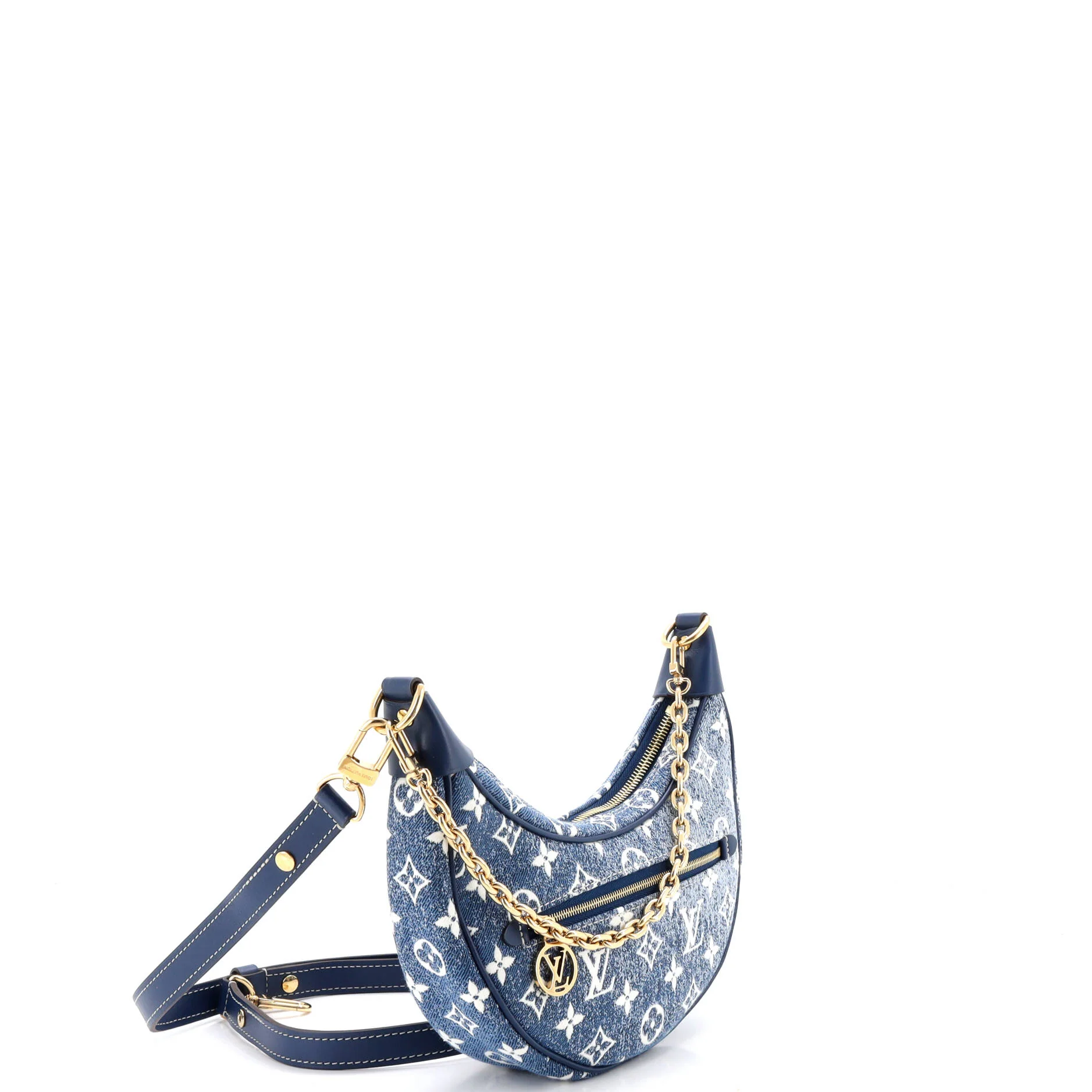 Loop Handbag Monogram Jacquard Denim - Image 2
