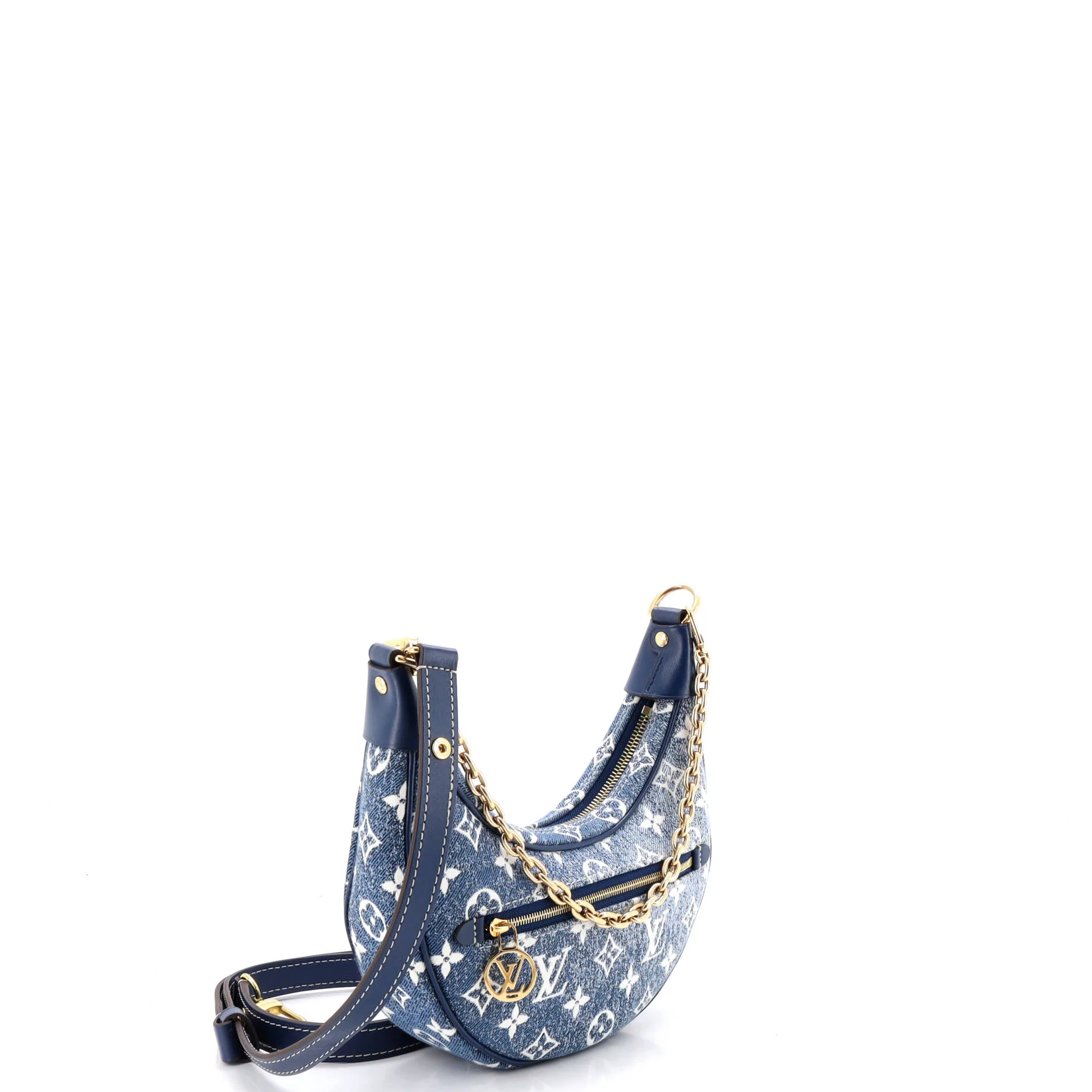 Loop Handbag Monogram Jacquard Denim - Image 2