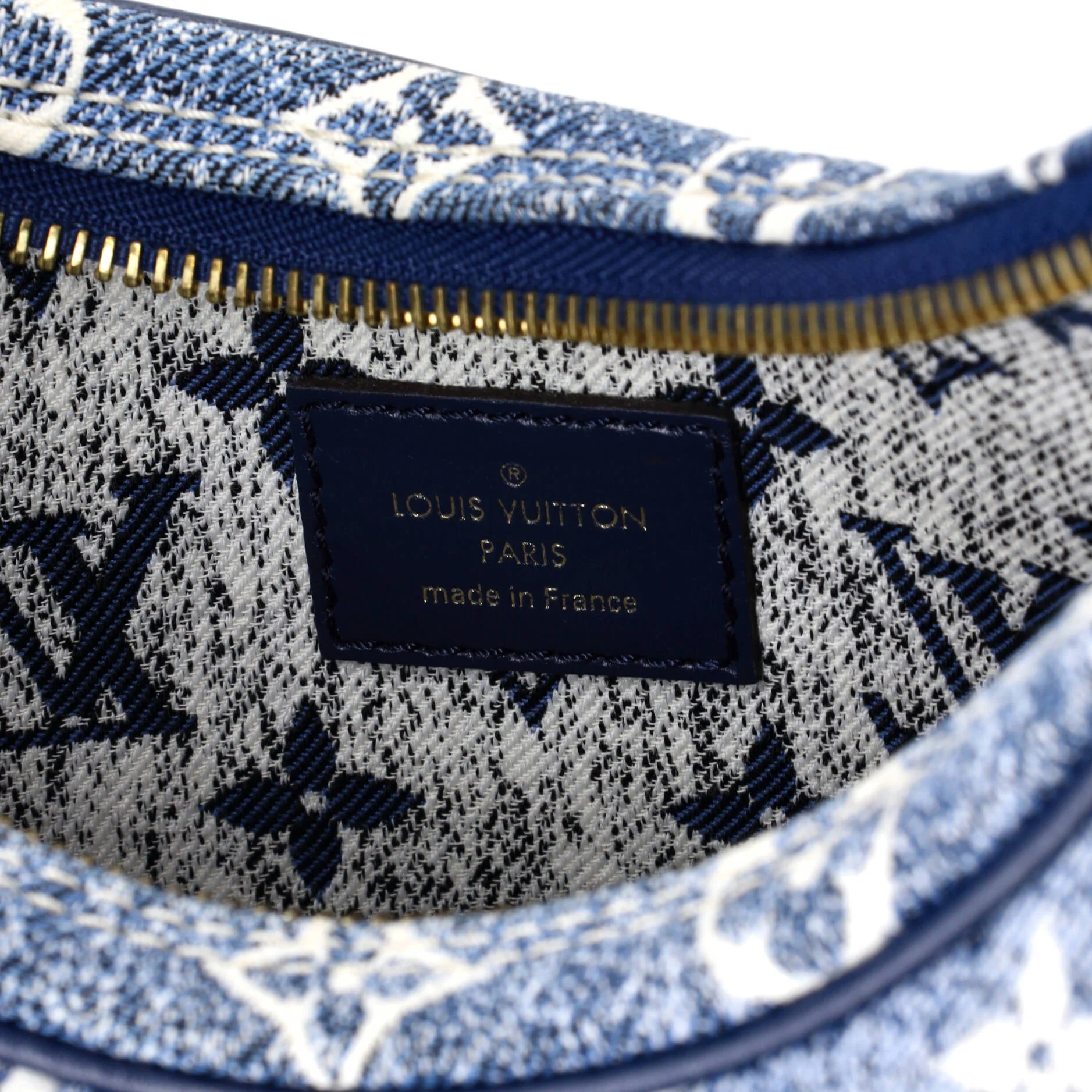 Loop Handbag Monogram Jacquard Denim - Image 6