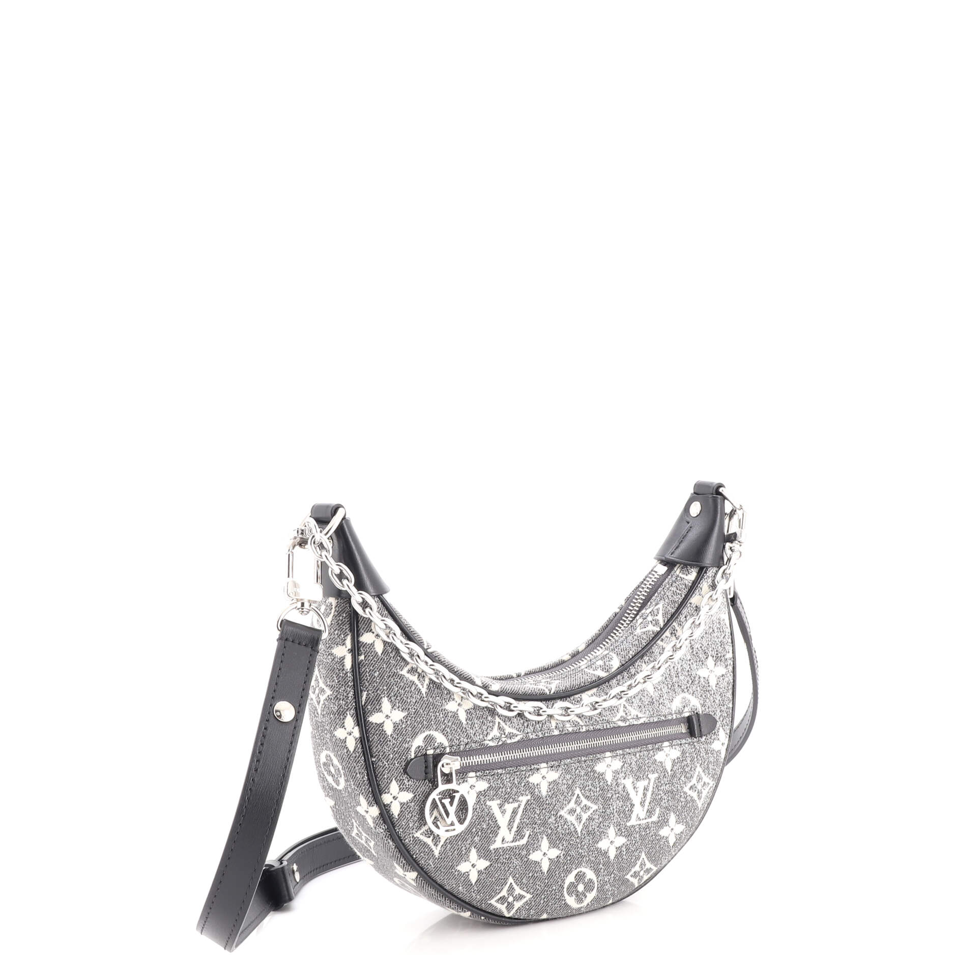 Loop Handbag Monogram Jacquard Denim - Image 2