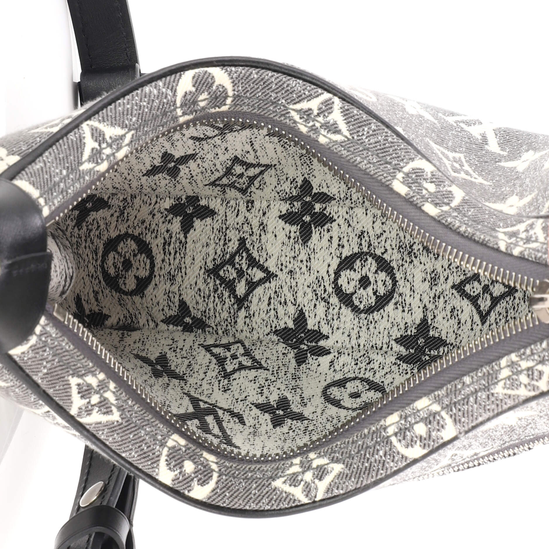 Loop Handbag Monogram Jacquard Denim - Image 5