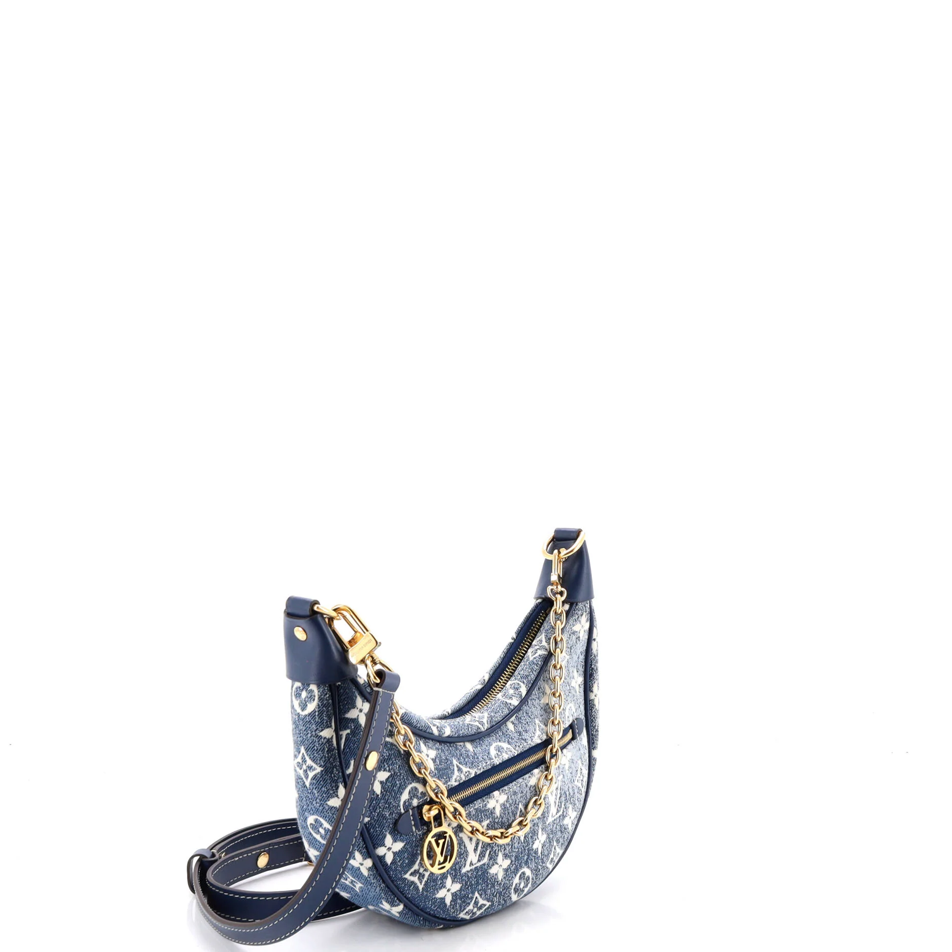Loop Handbag Monogram Jacquard Denim - Image 2