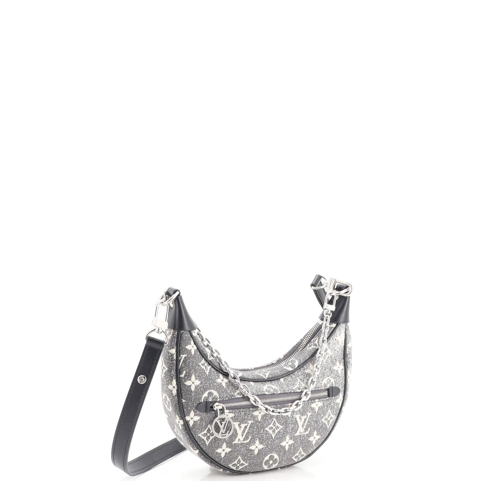 Loop Handbag Monogram Jacquard Denim - Image 2
