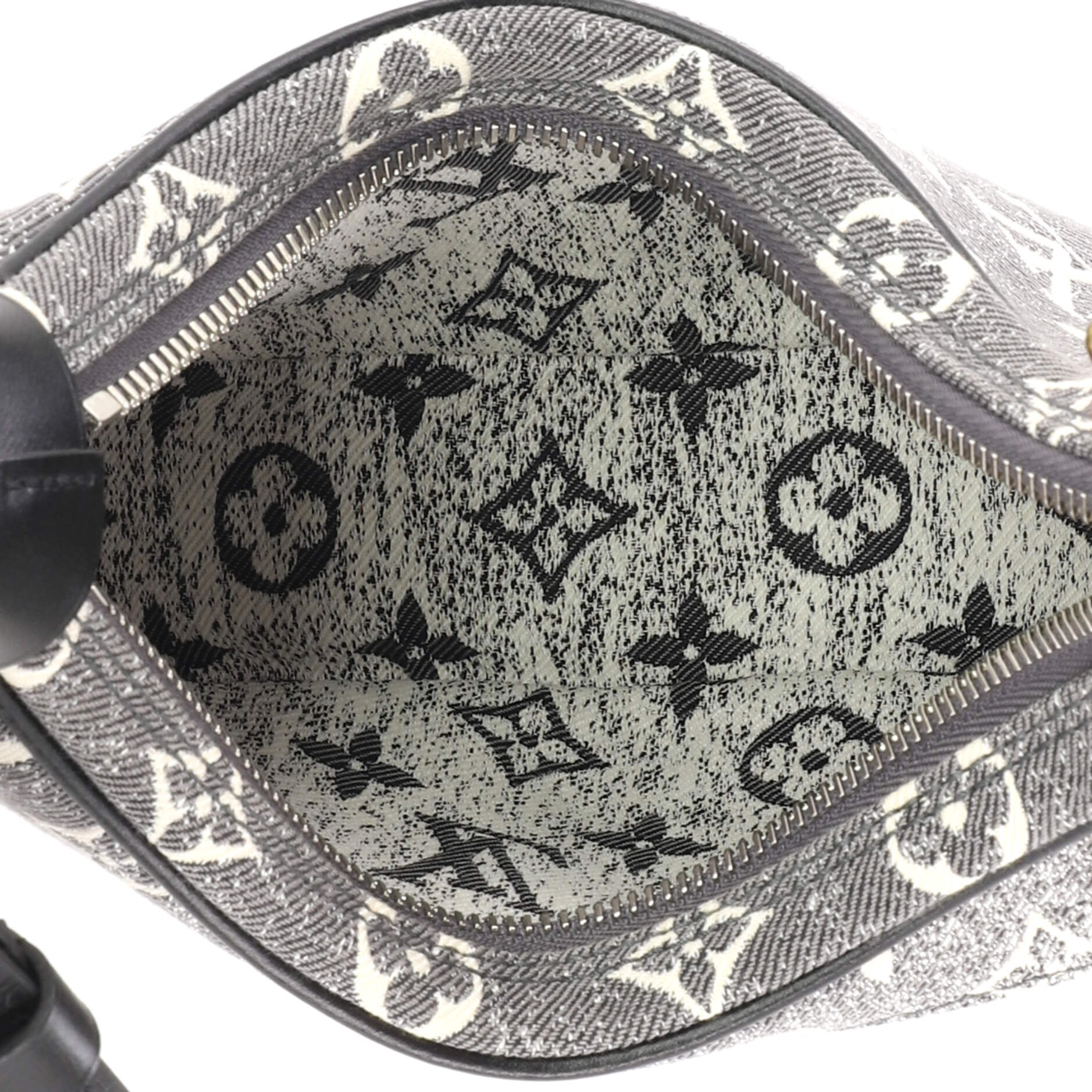 Loop Handbag Monogram Jacquard Denim - Image 5