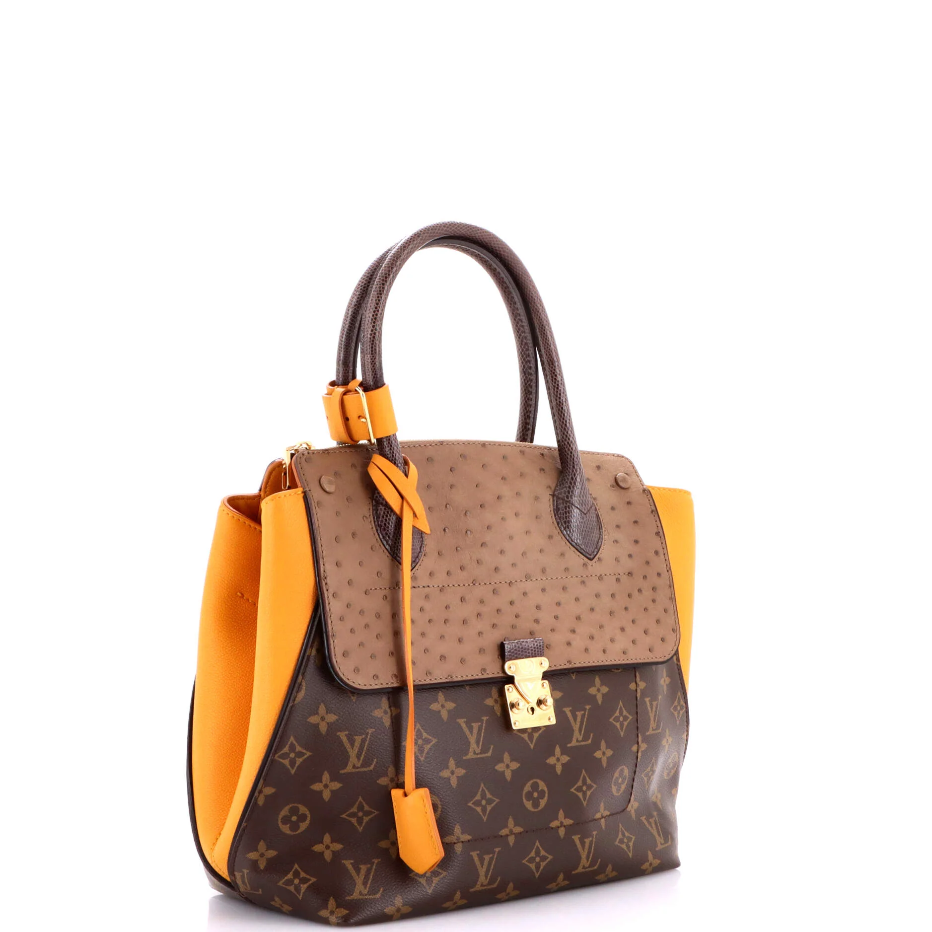 Majestueux Tote Monogram Canvas and Exotics MM - Image 2