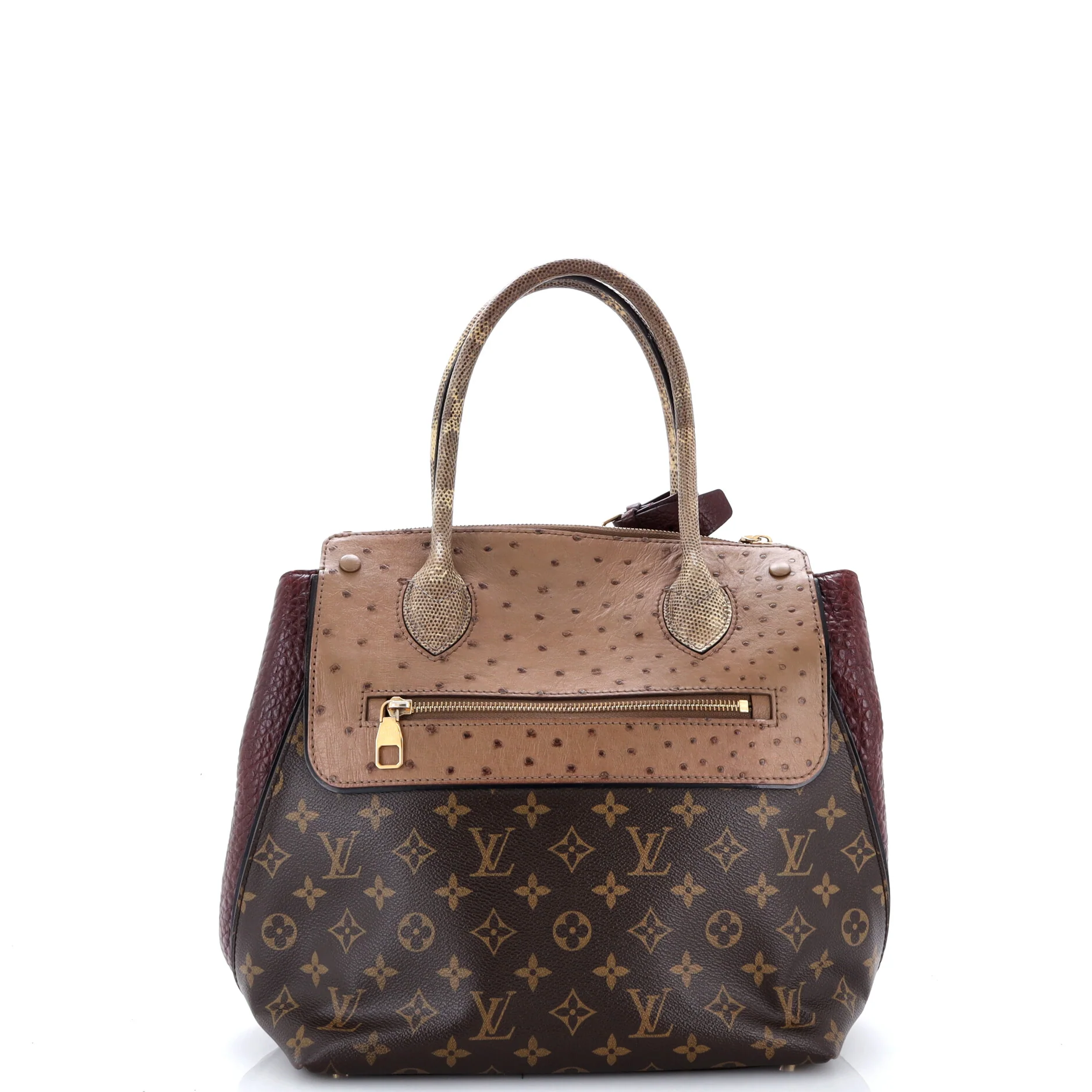 Majestueux Tote Monogram Canvas and Exotics MM - Image 3