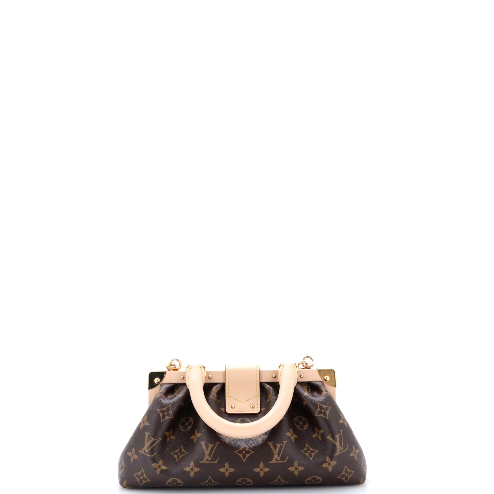 Monogram Top Handle Frame Clutch Monogram Canvas - Image 3