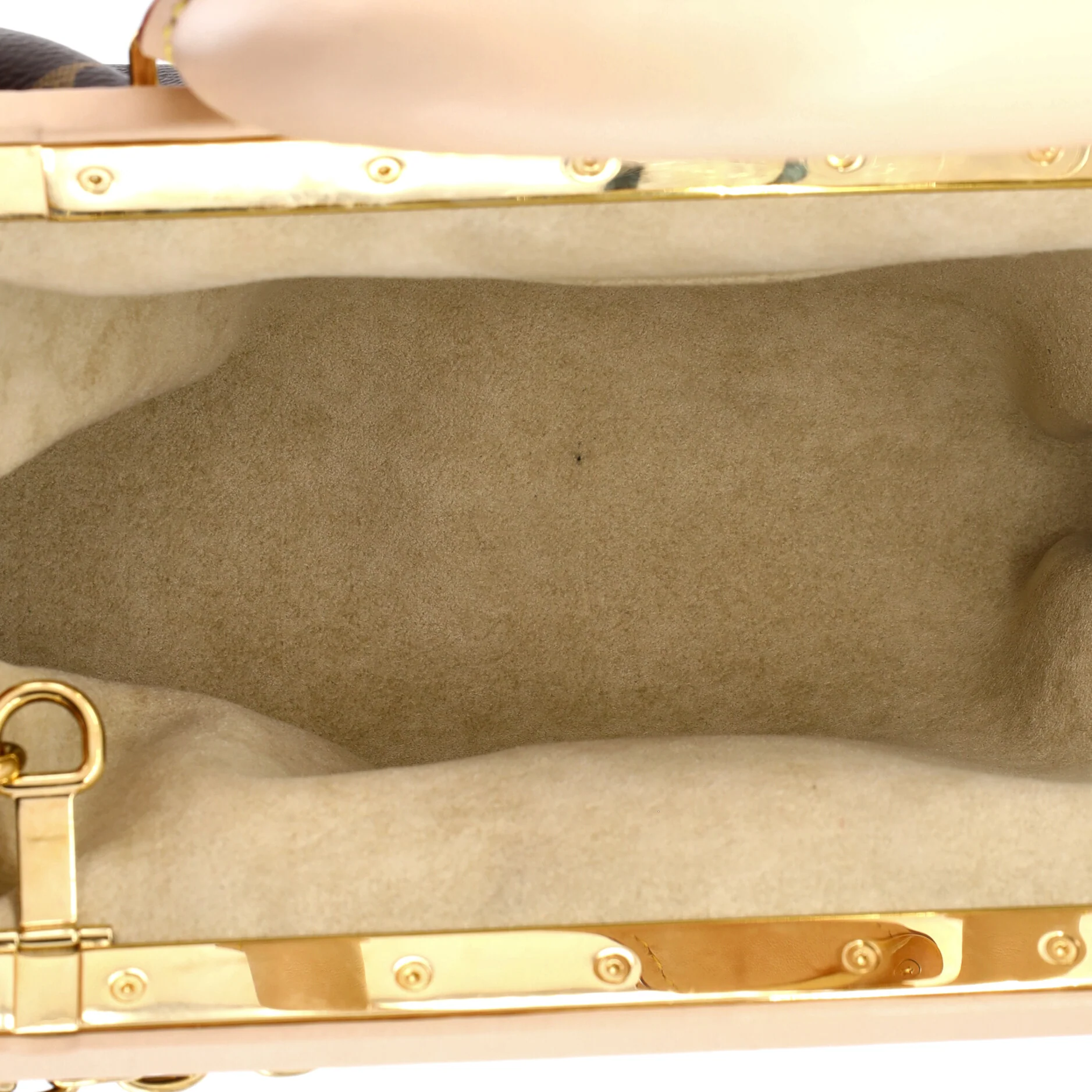 Monogram Top Handle Frame Clutch Monogram Canvas - Image 5