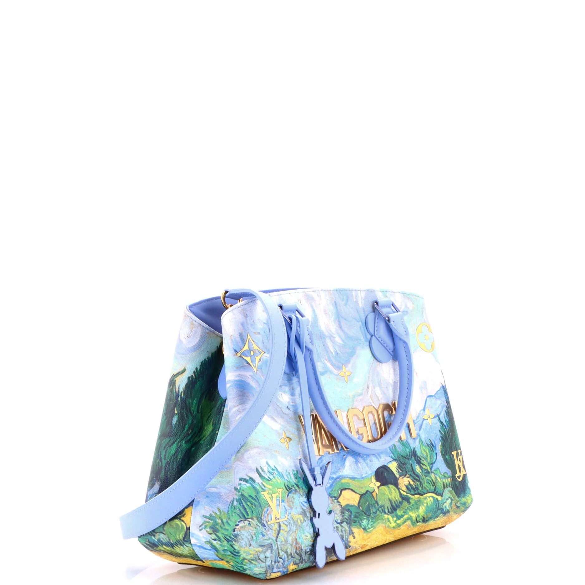 Montaigne Handbag Limited Edition Jeff Koons Van Gogh Print Canvas MM - Image 2