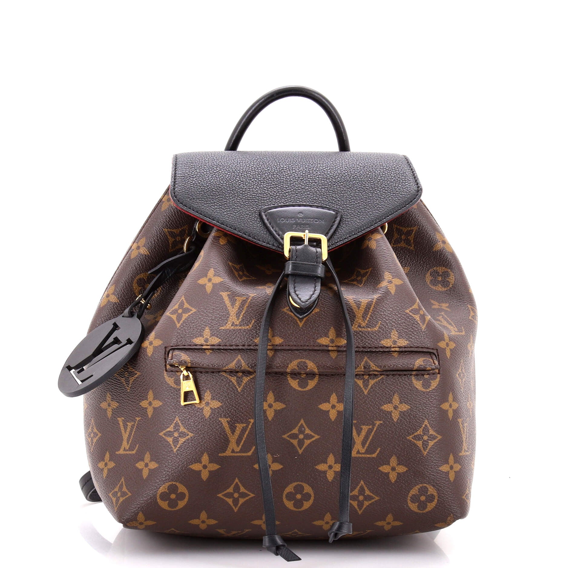 Montsouris NM Backpack Monogram Canvas with Leather PM