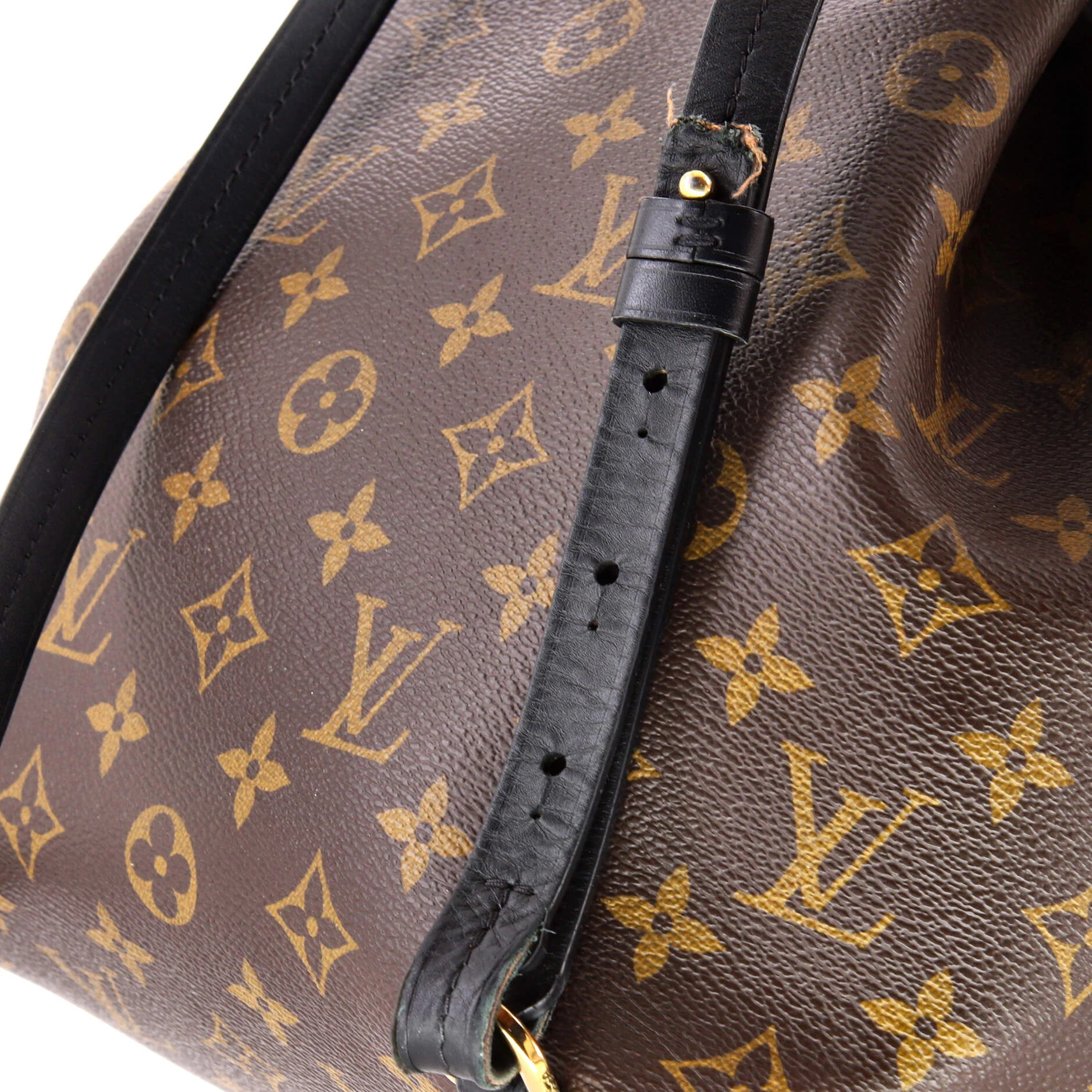 Montsouris NM Backpack Monogram Canvas with Leather PM - Image 8