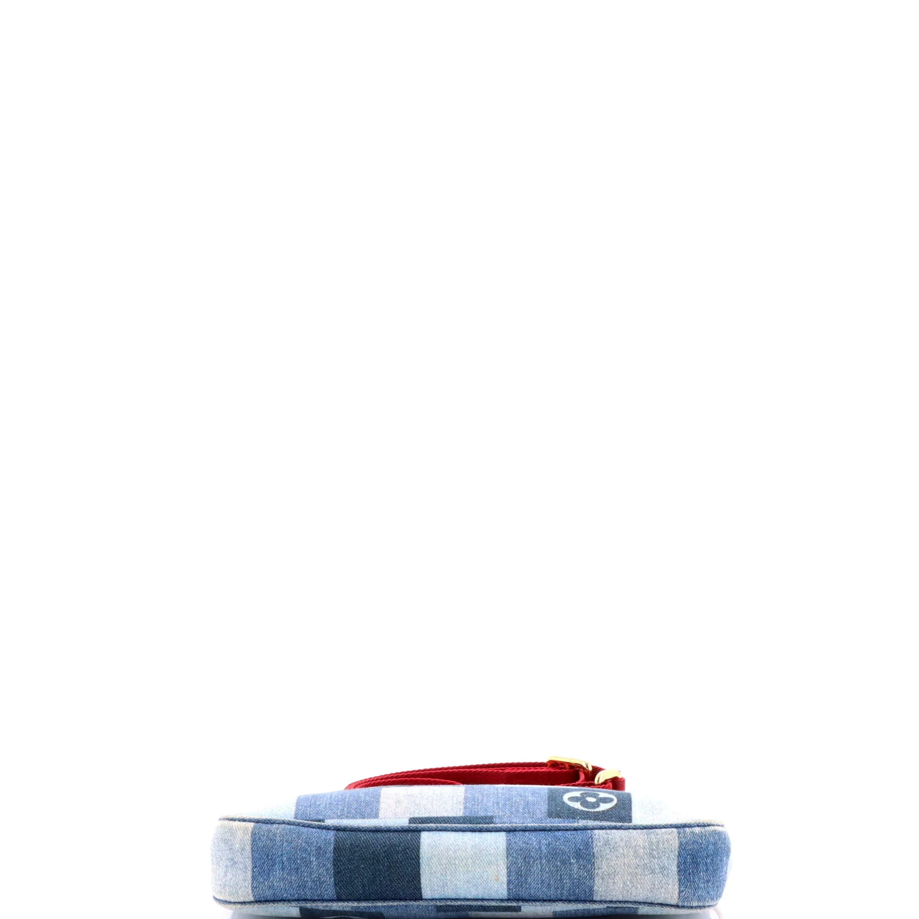 Multi Pochette Accessoires Damier and Monogram Patchwork Denim - Image 4